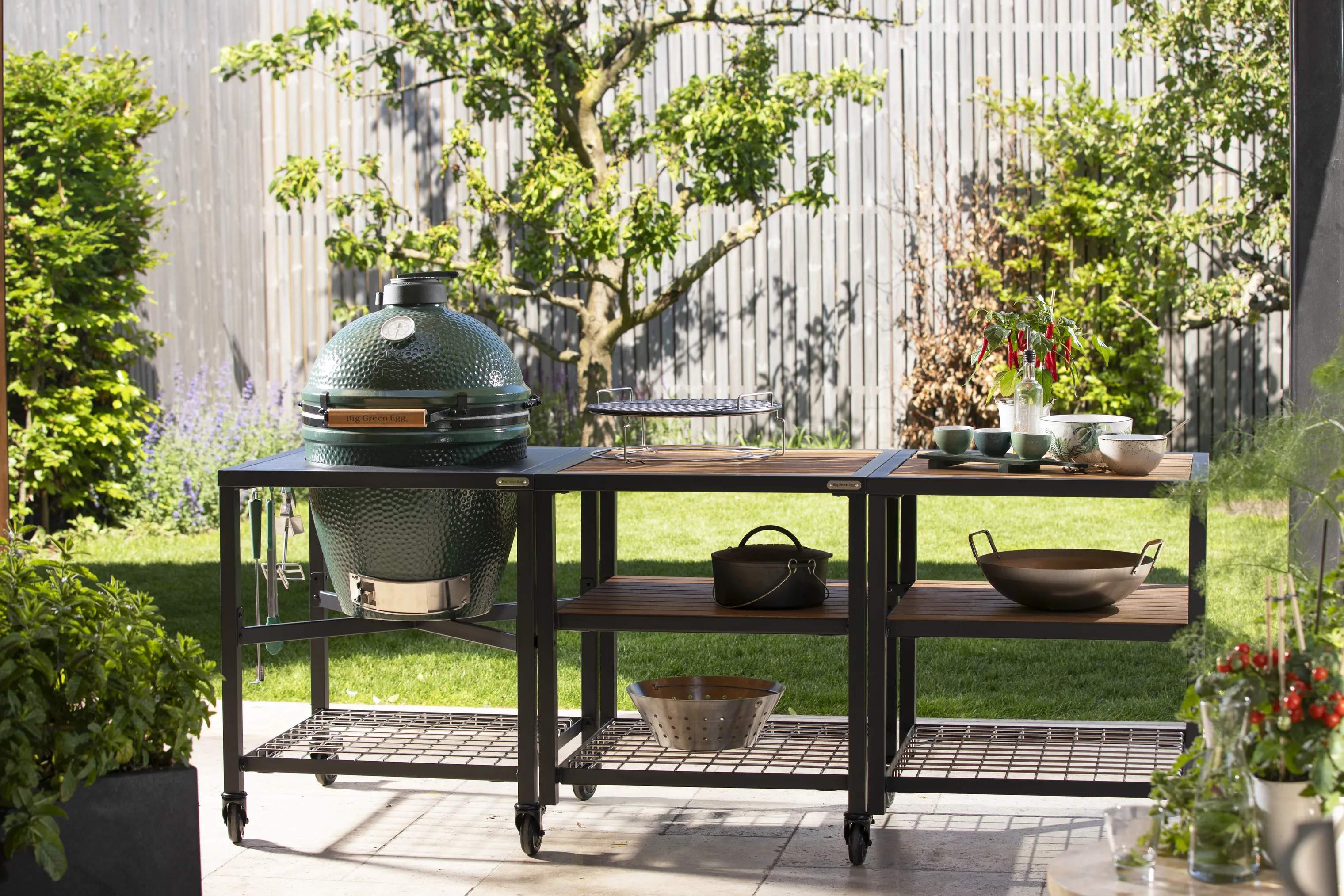 Big Green Egg Grillborde Nests, Tables & Carriers Indsats i Brun, 2