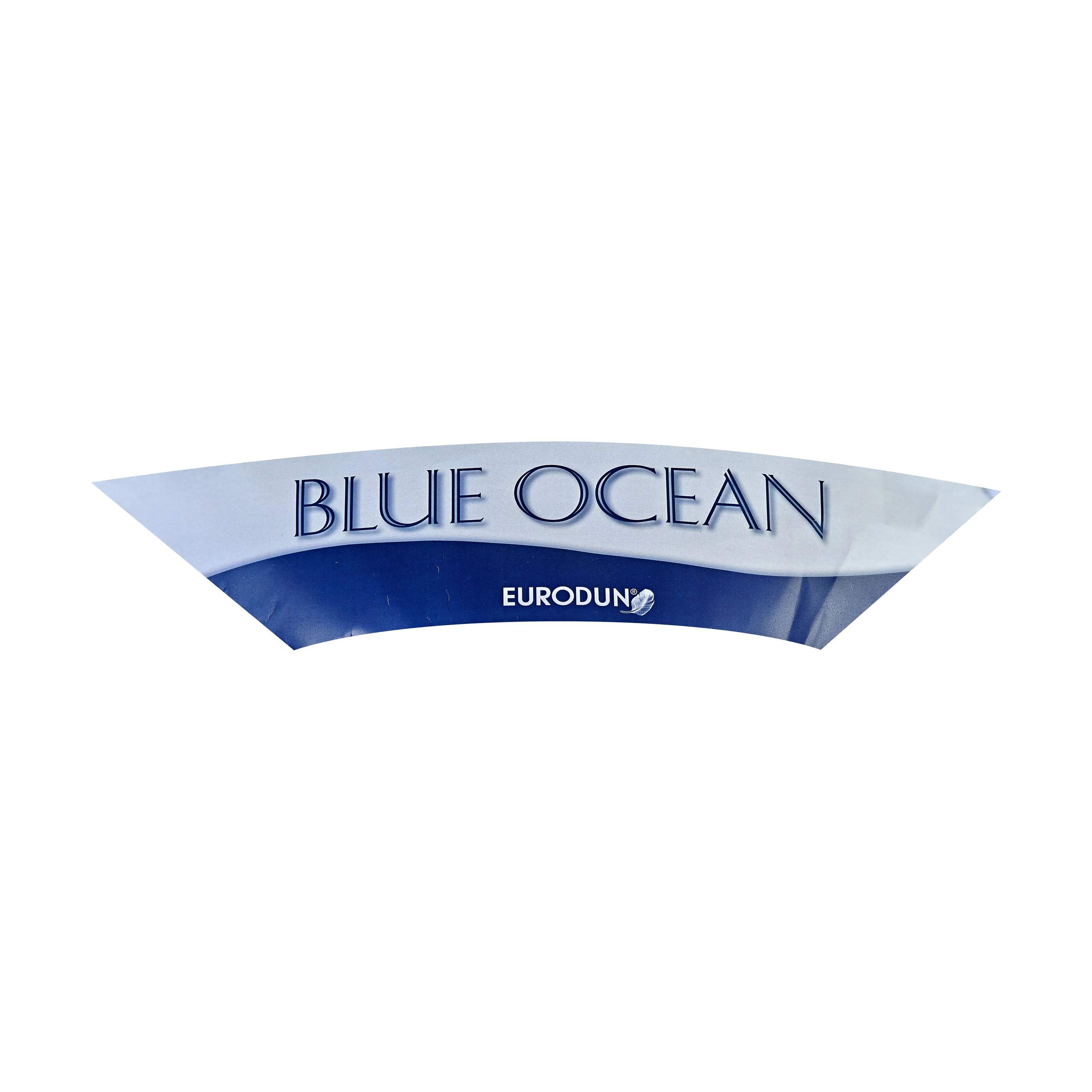 Eurodun Dobbeltdyner Blue Ocean Dobbelt Helårsdyne i Hvid med blå piping, 3
