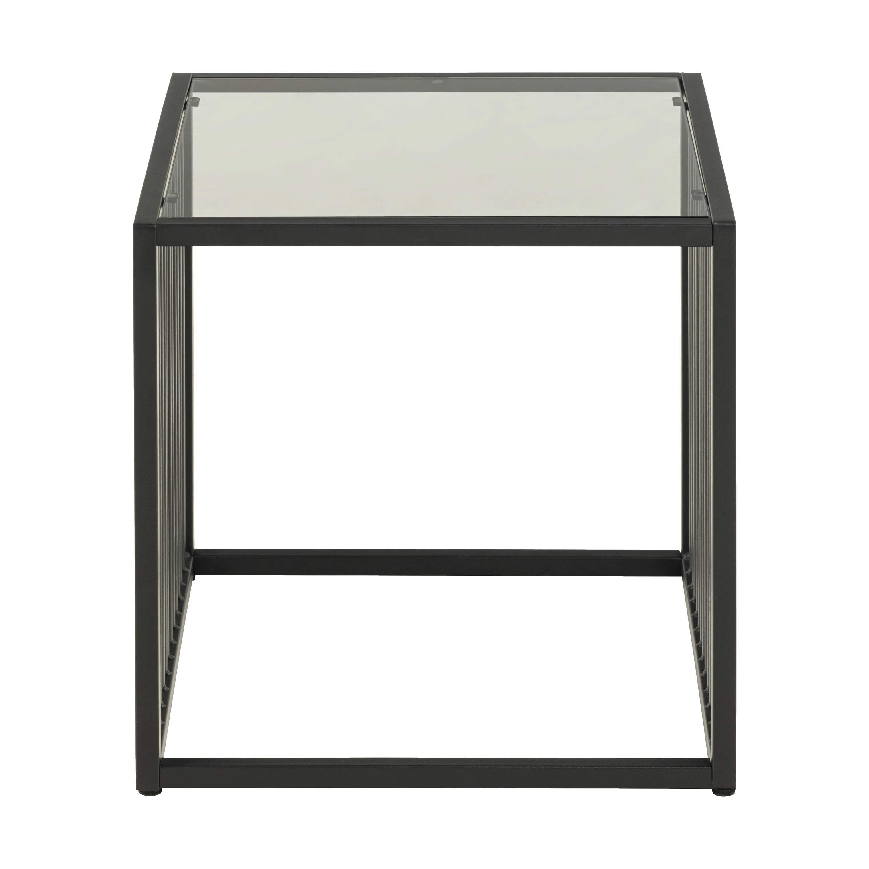 Strington Hjørnebord, røg/sort, large