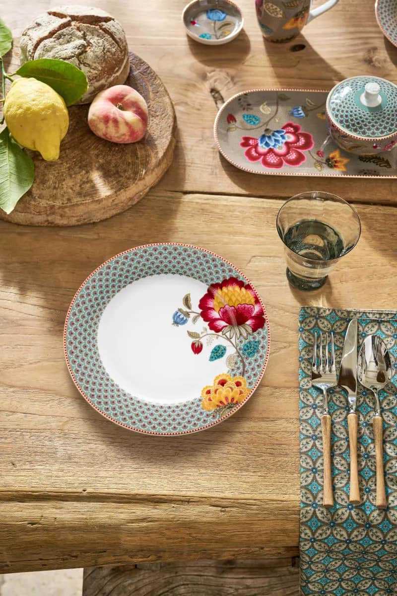 PIP Studio Middagstallerkener Blooming Tales Middagstallerken i Blå, 2