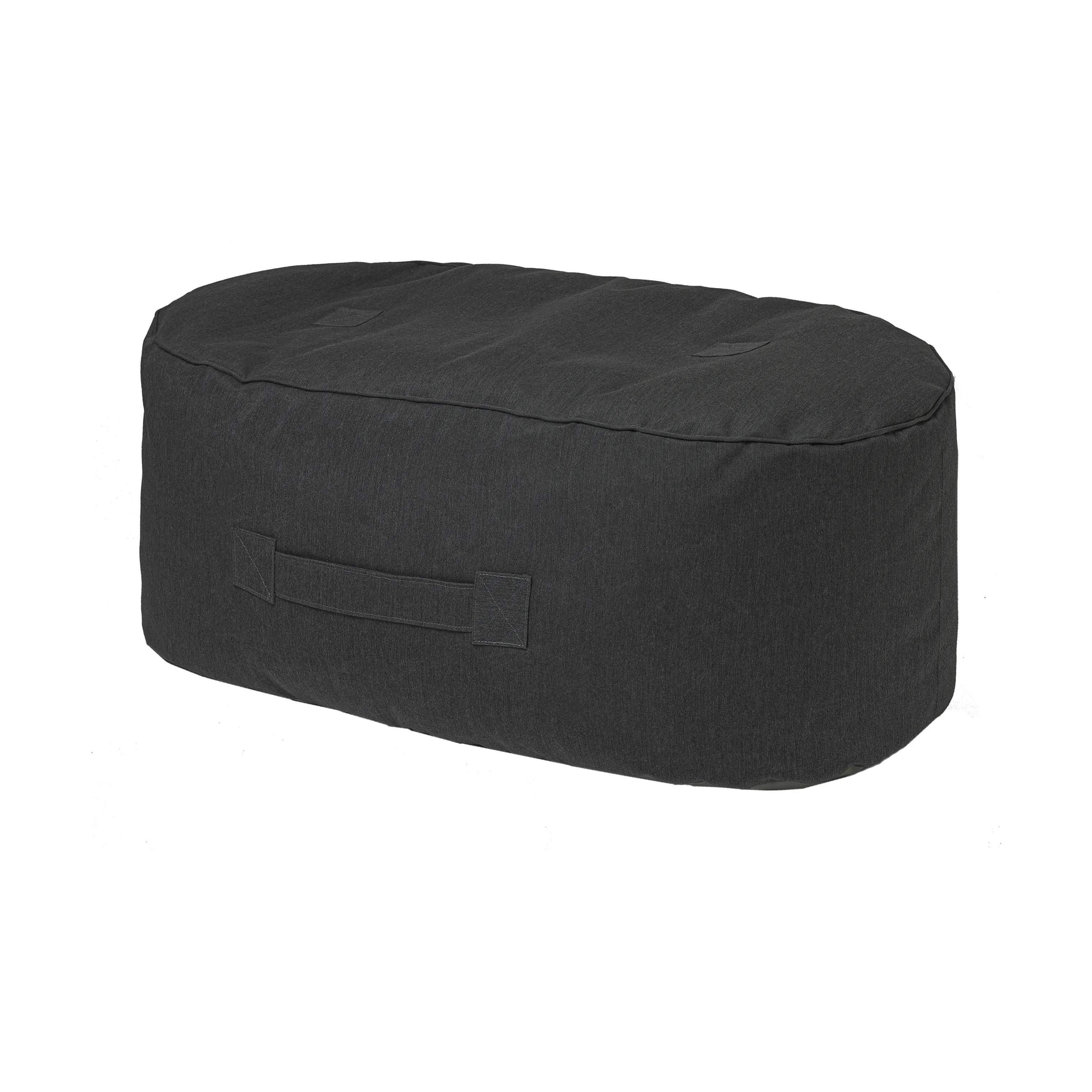 TRIMM Copenhagen Liggestole Oblong Puf i Graphite, 2