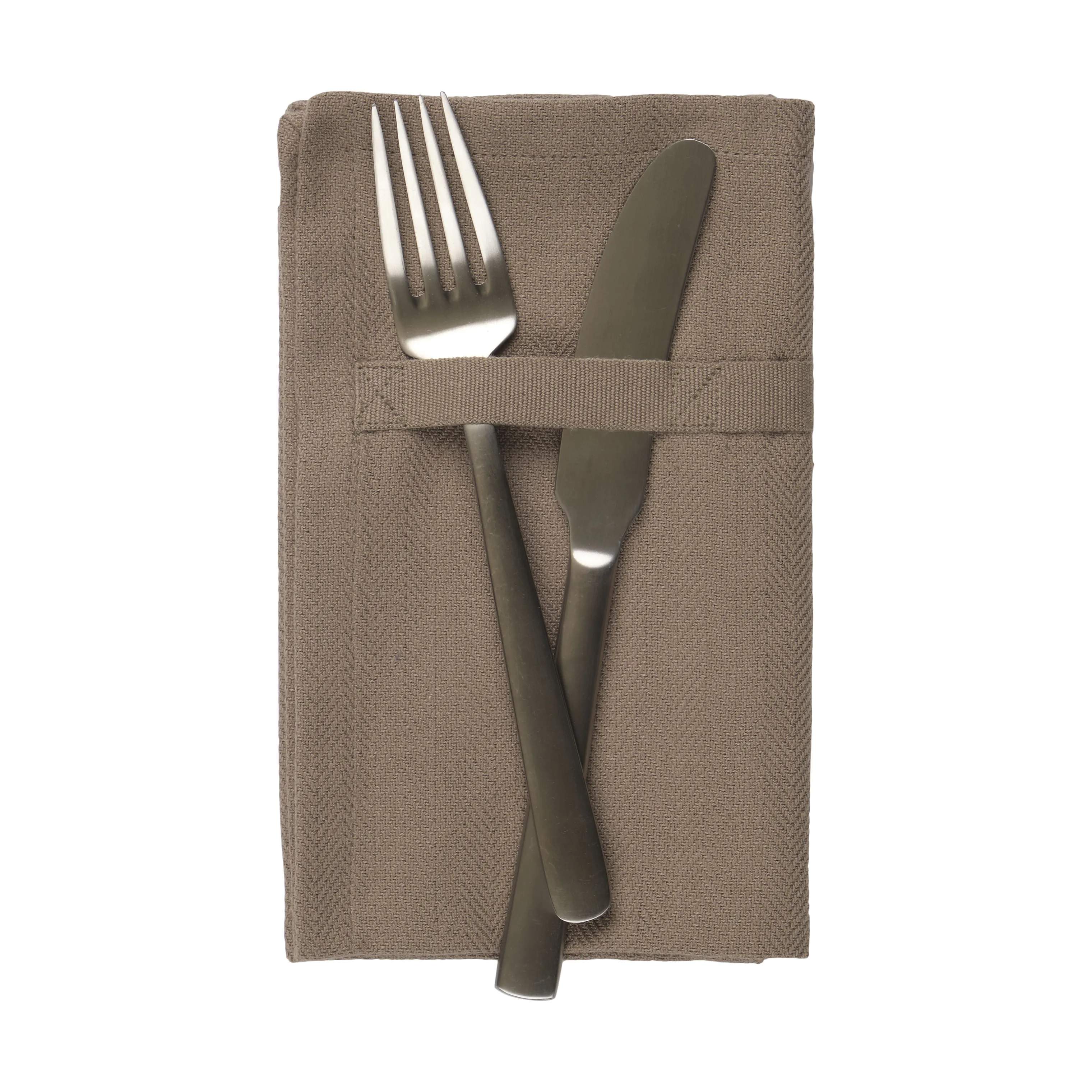 The Organic Company Stofservietter Stofserviet - 4 stk. i Brun, 5