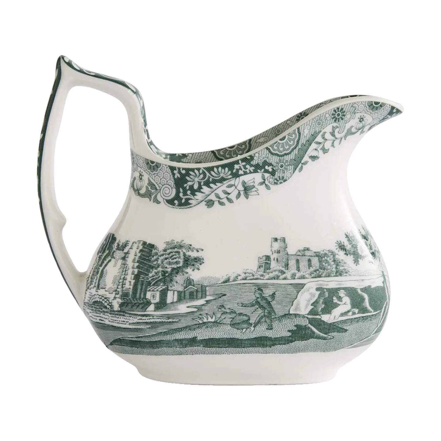 Spode Mælke- og flødekander Heritage Green Italian Flødekande i Grøn/hvid, 1