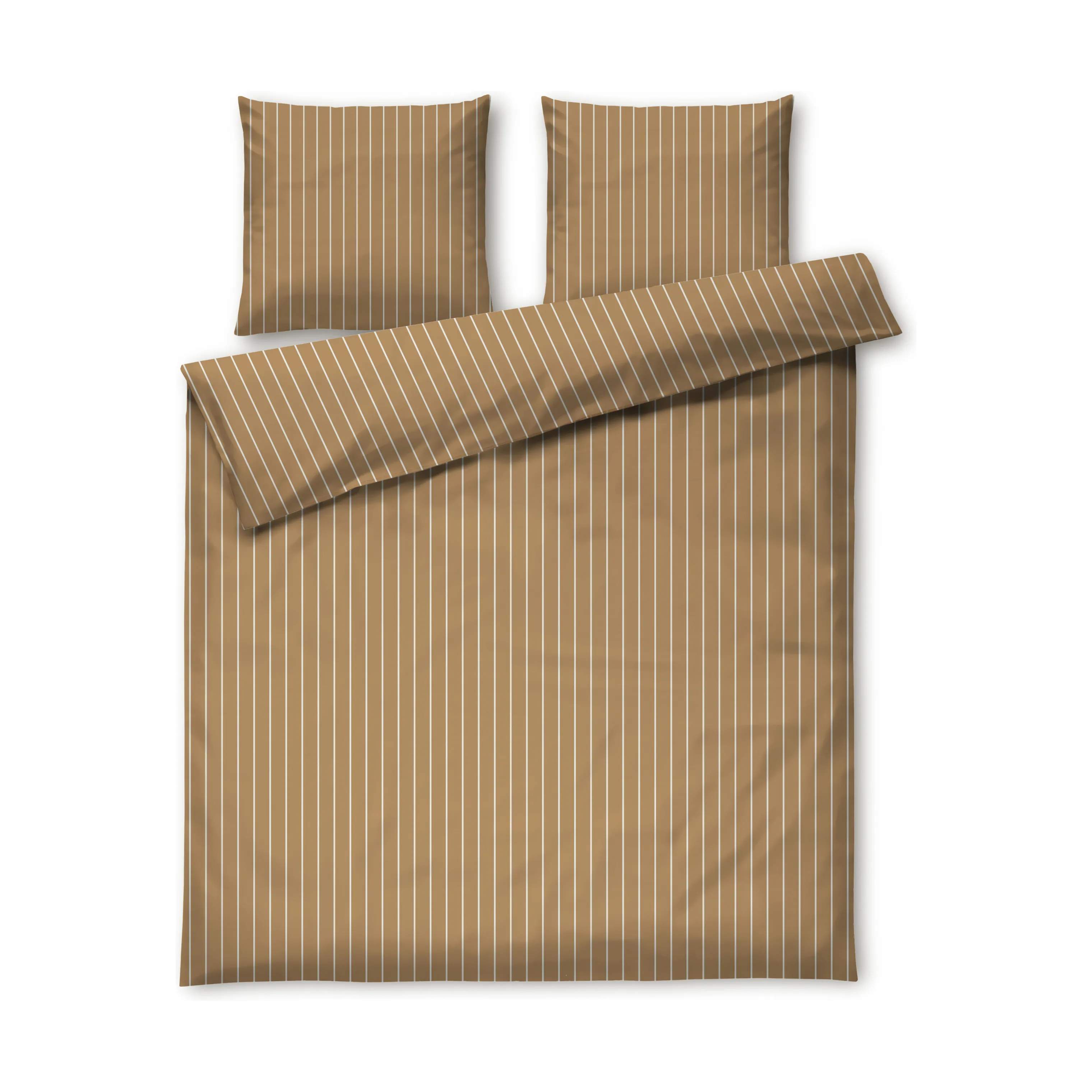 Juna Sengetøj Softly Sengetøj i Karamel/Off-White, B200 x L220 cm, 1