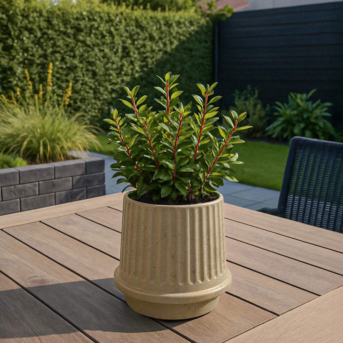 SACKit Plantekrukker Gaia Krukke i Sand , 17 cm, 2
