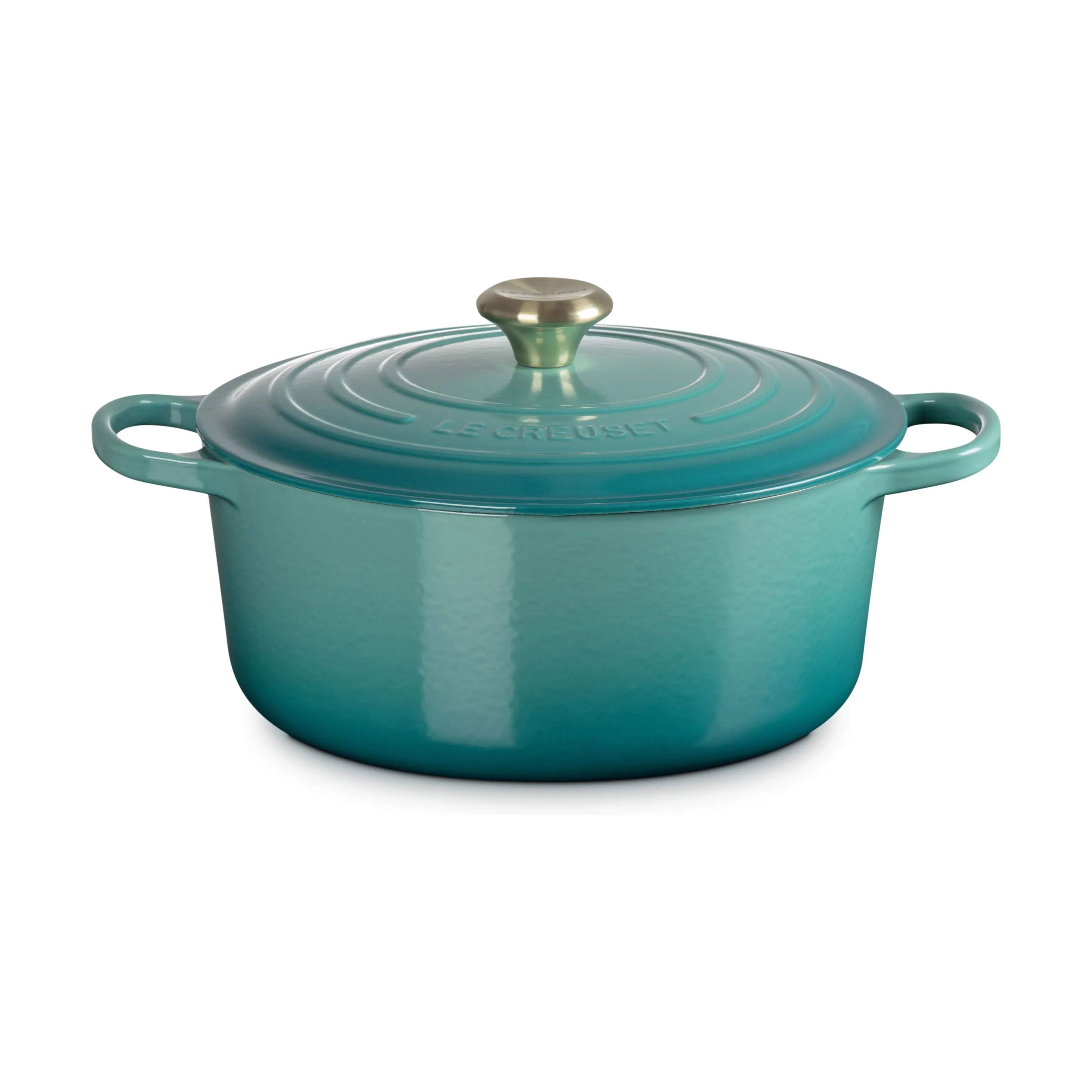 Le Creuset Gryder Signature Gryde i Bleu Riviera, 6.7 L, 5
