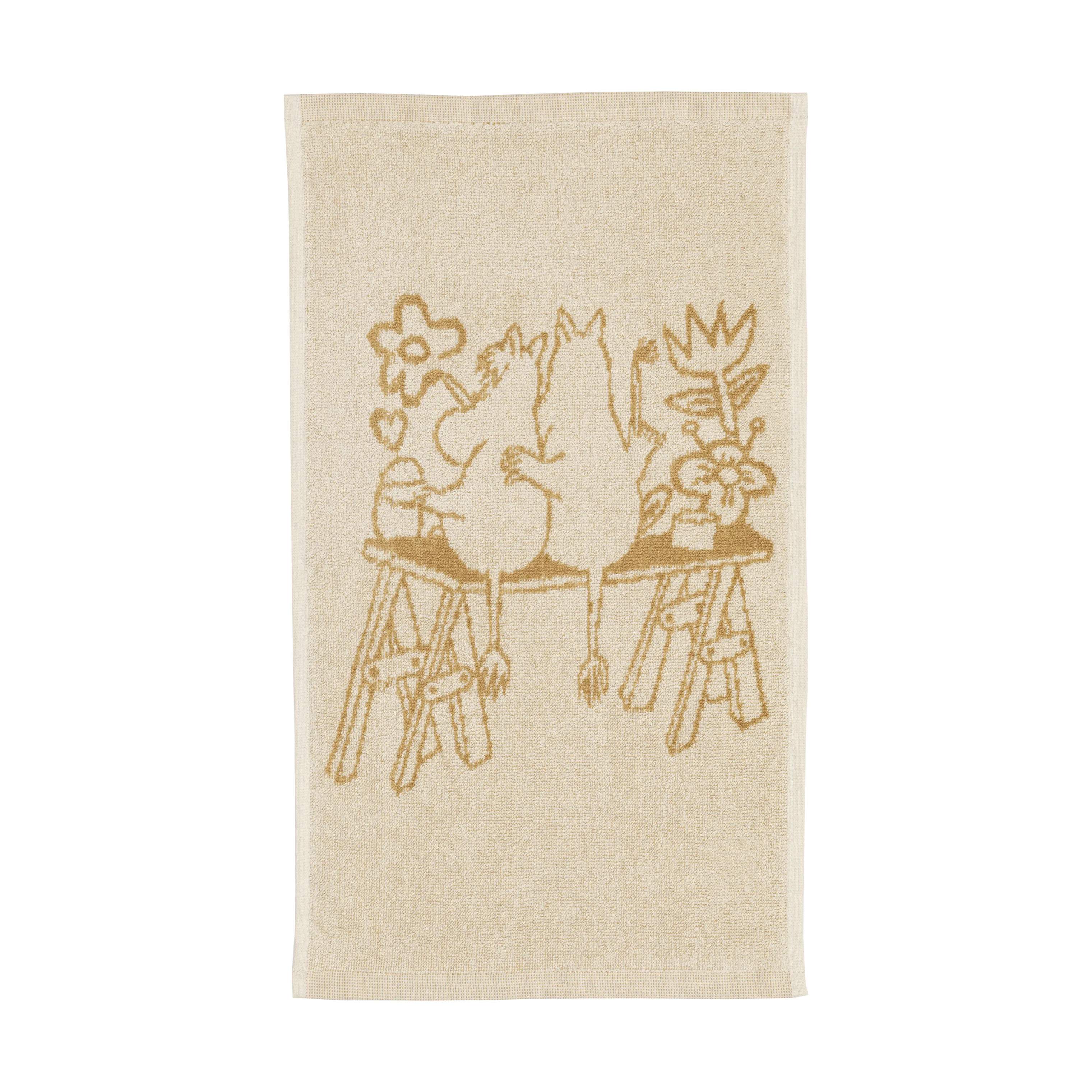 Moomin Arabia Håndklæder Kærlighed beige Love Beige Håndklæde i B30 x L50 cm, 1