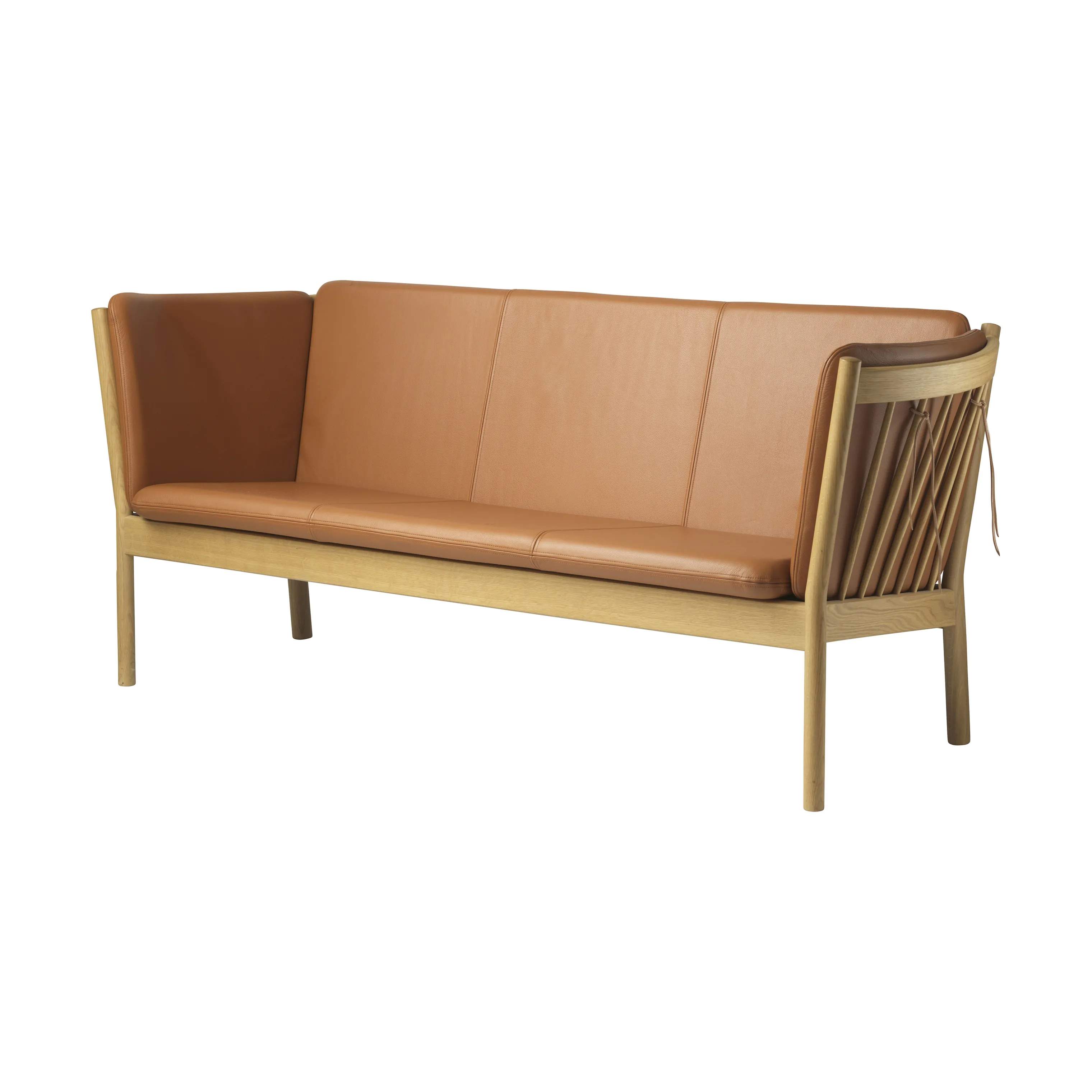 J149 Sofa, cognac læder, large