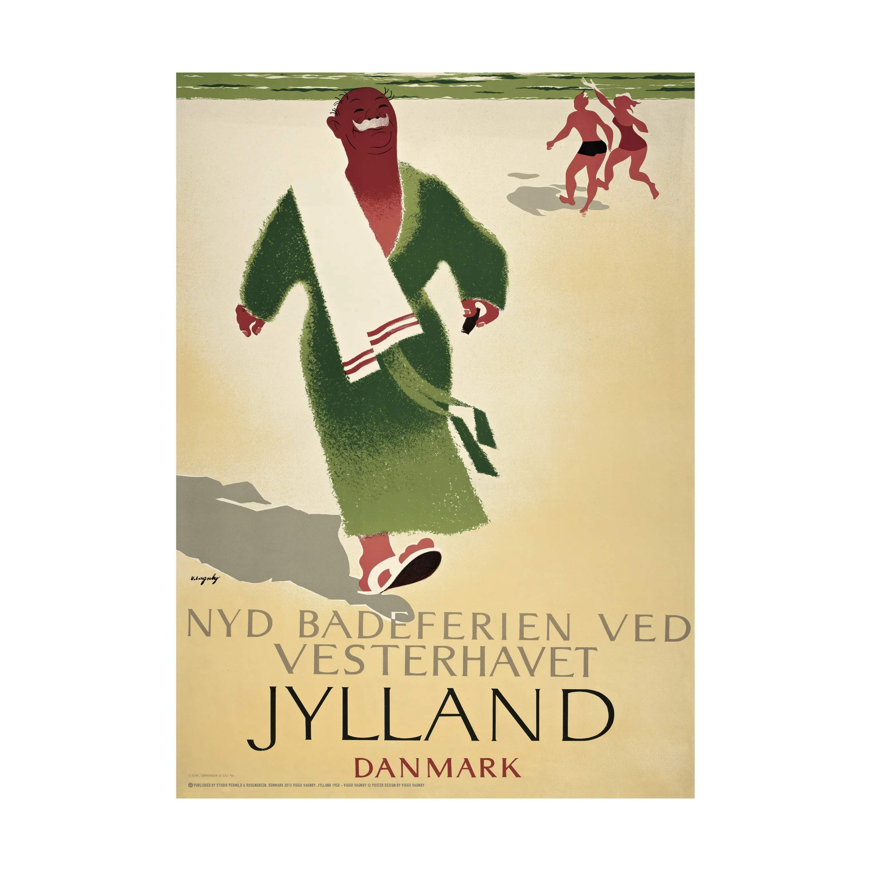 Poster&Frame Plakater Plakat Jylland i B15 x L21 cm, 1