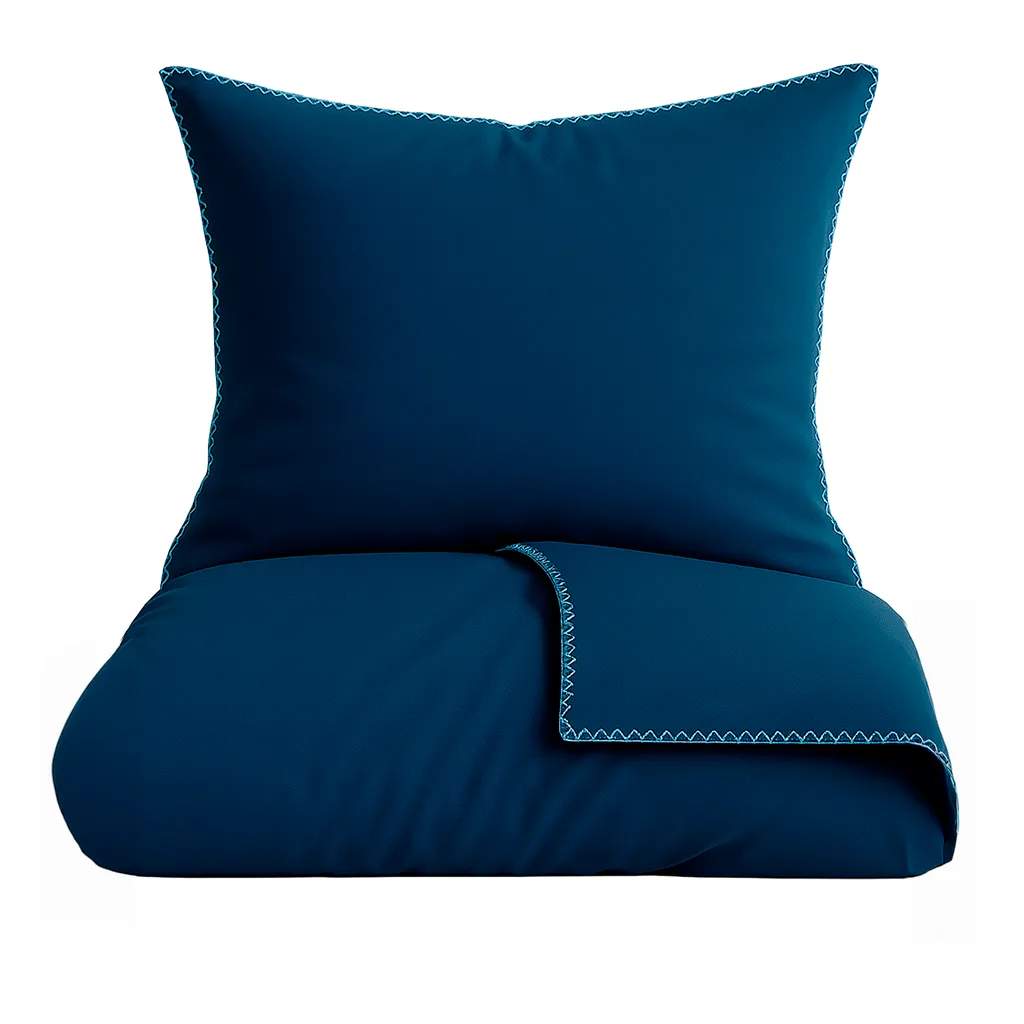 omhu x Mads Barfod Sengetøj Edge Sengetøj i Ocean, B140 x L200 cm, 1