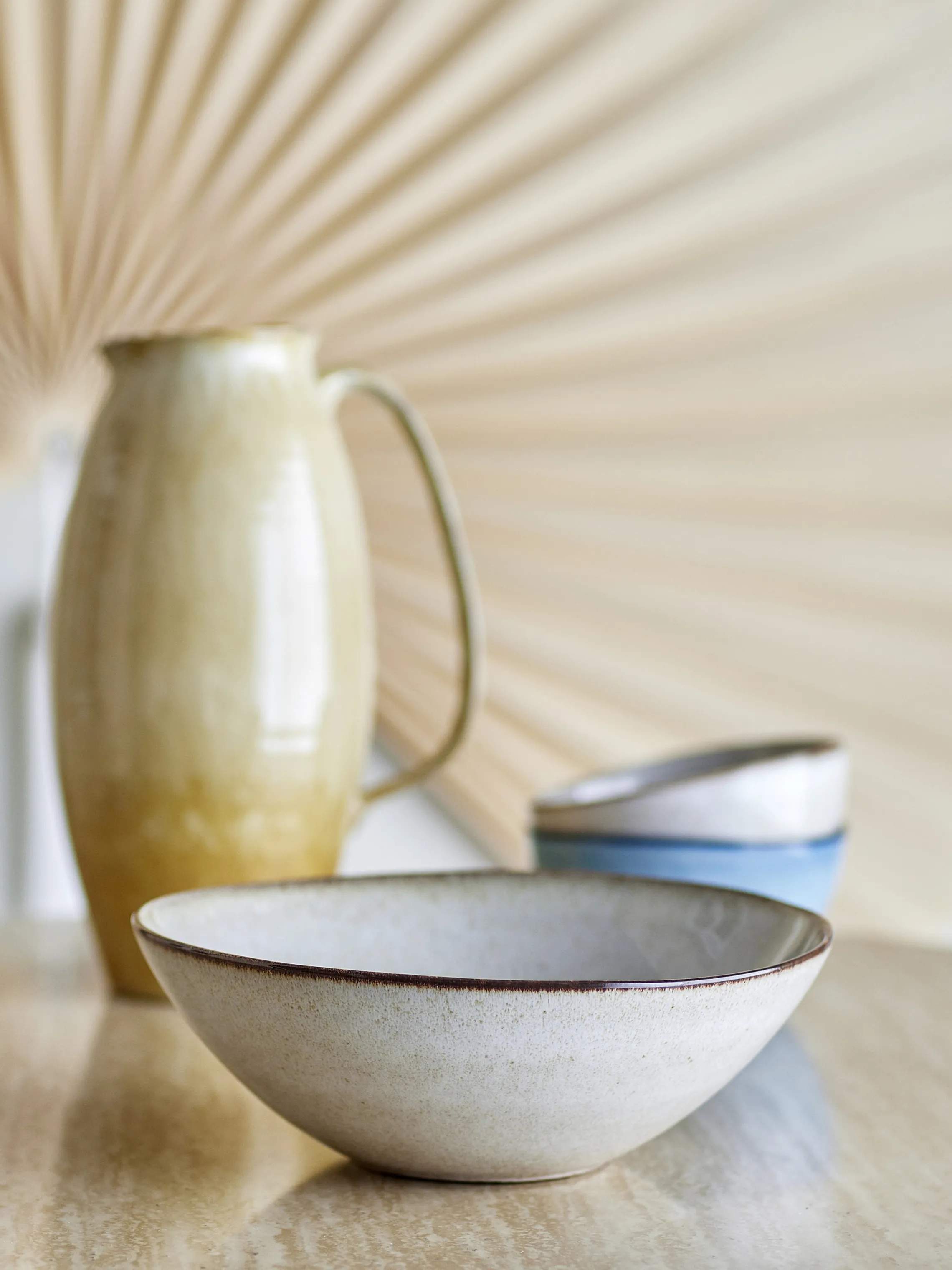 Bloomingville Serveringsskåle Sandrine Skål i Beige, 2