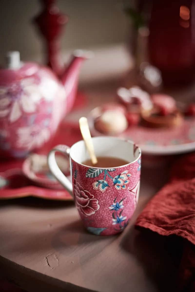 PIP Studio Krus og kopper med hank Flower Festival Krus i Pink, 2