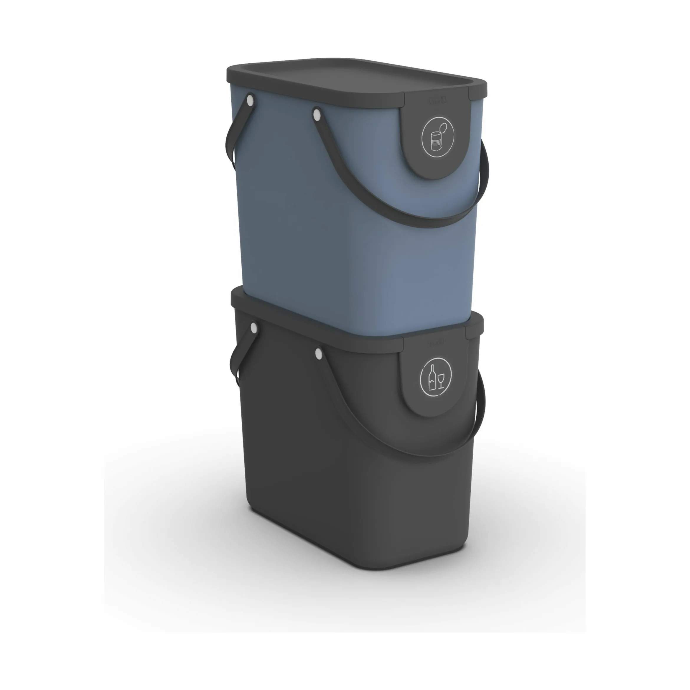 Rotho Spande uden pedal Affaldsspand i Blå, 25 L, 2