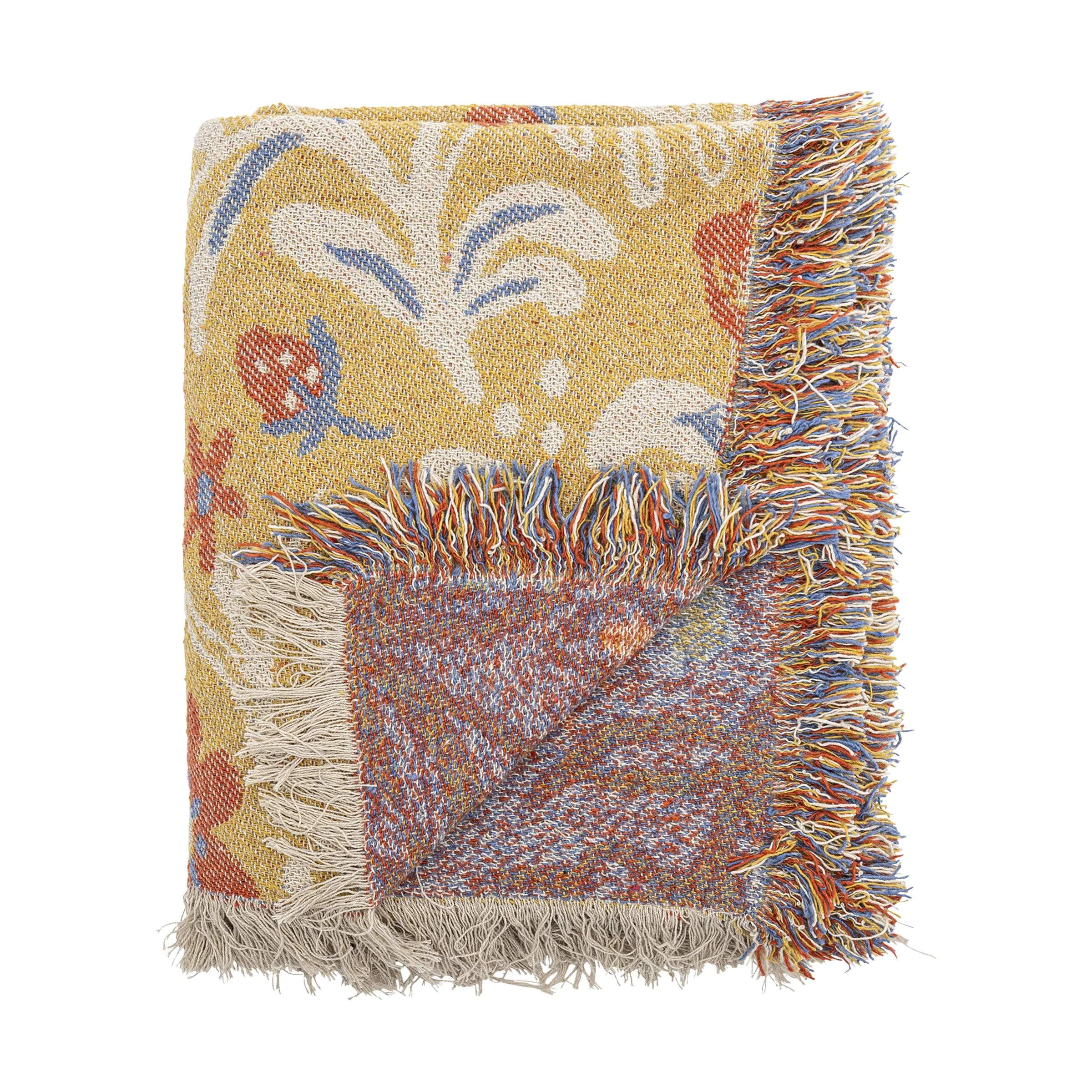 Bloomingville Plaider Reims Plaid i Gul, 1