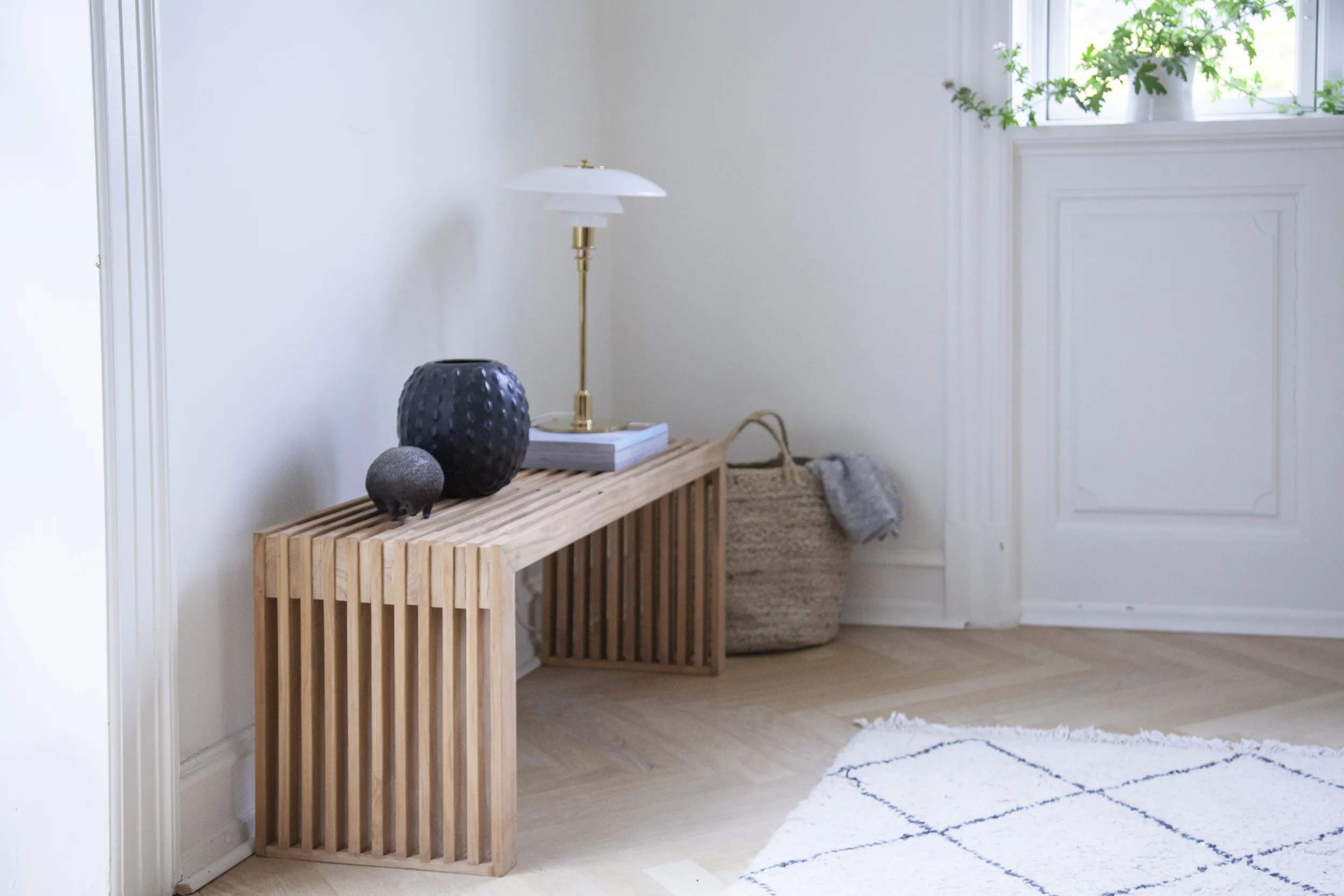 cinas Bænke Rib Bænk i Teak, 6