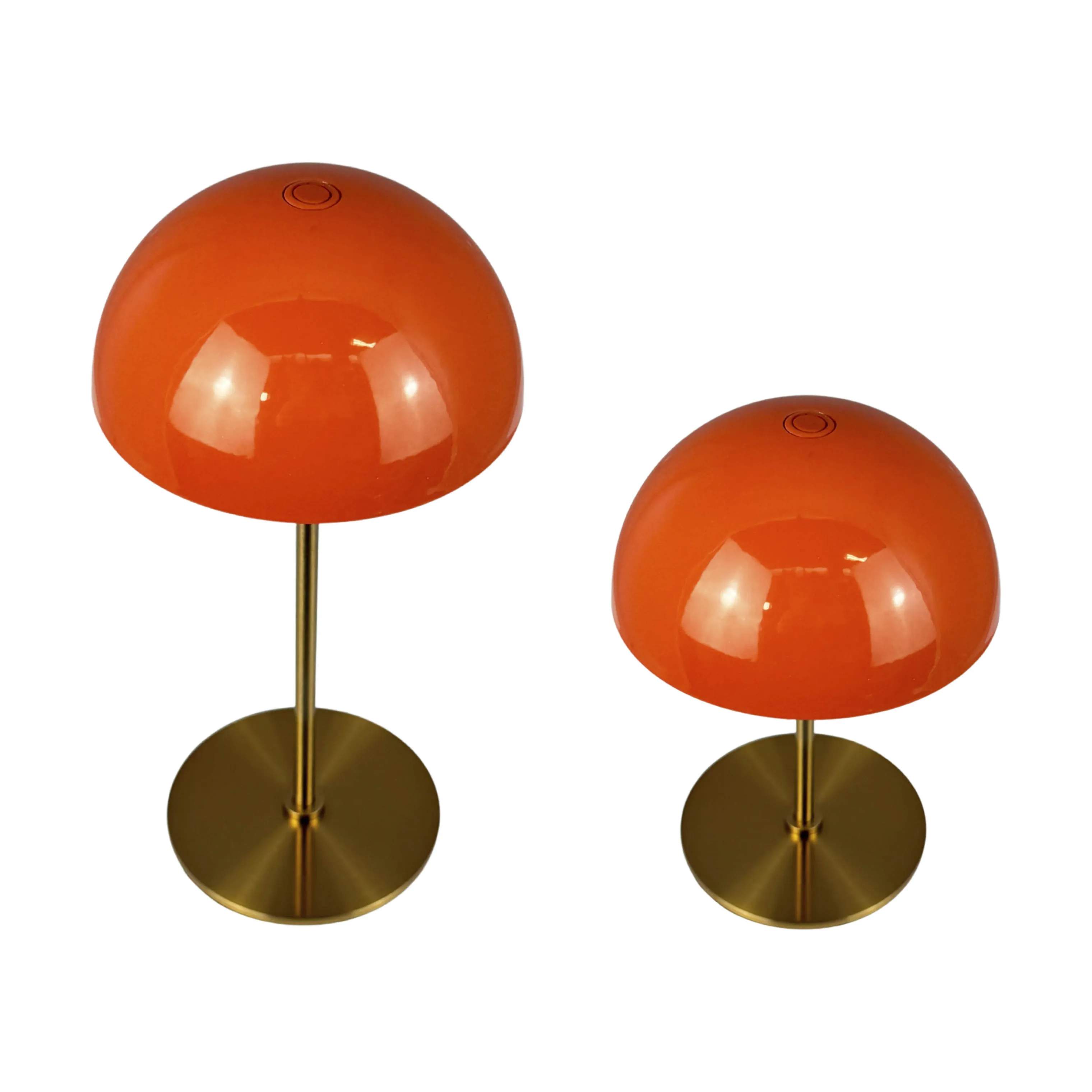 Dyberg Larsen Bordlamper Along Bordlampe - 2 stk. i Orange/ Messing, 3