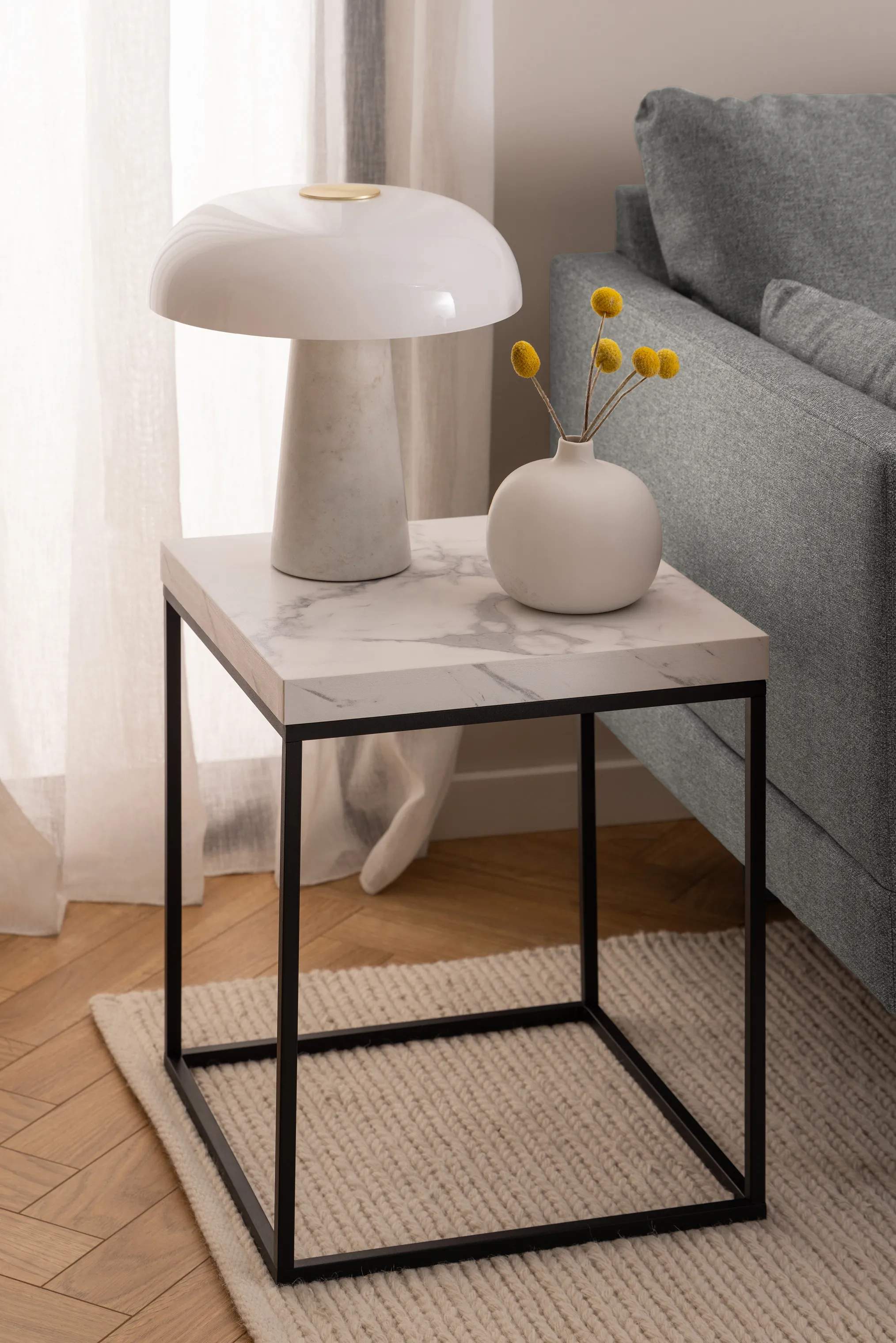 CASA Living Sofaborde Barossa Sofabord i Hvid, B40 x L40 cm, 2