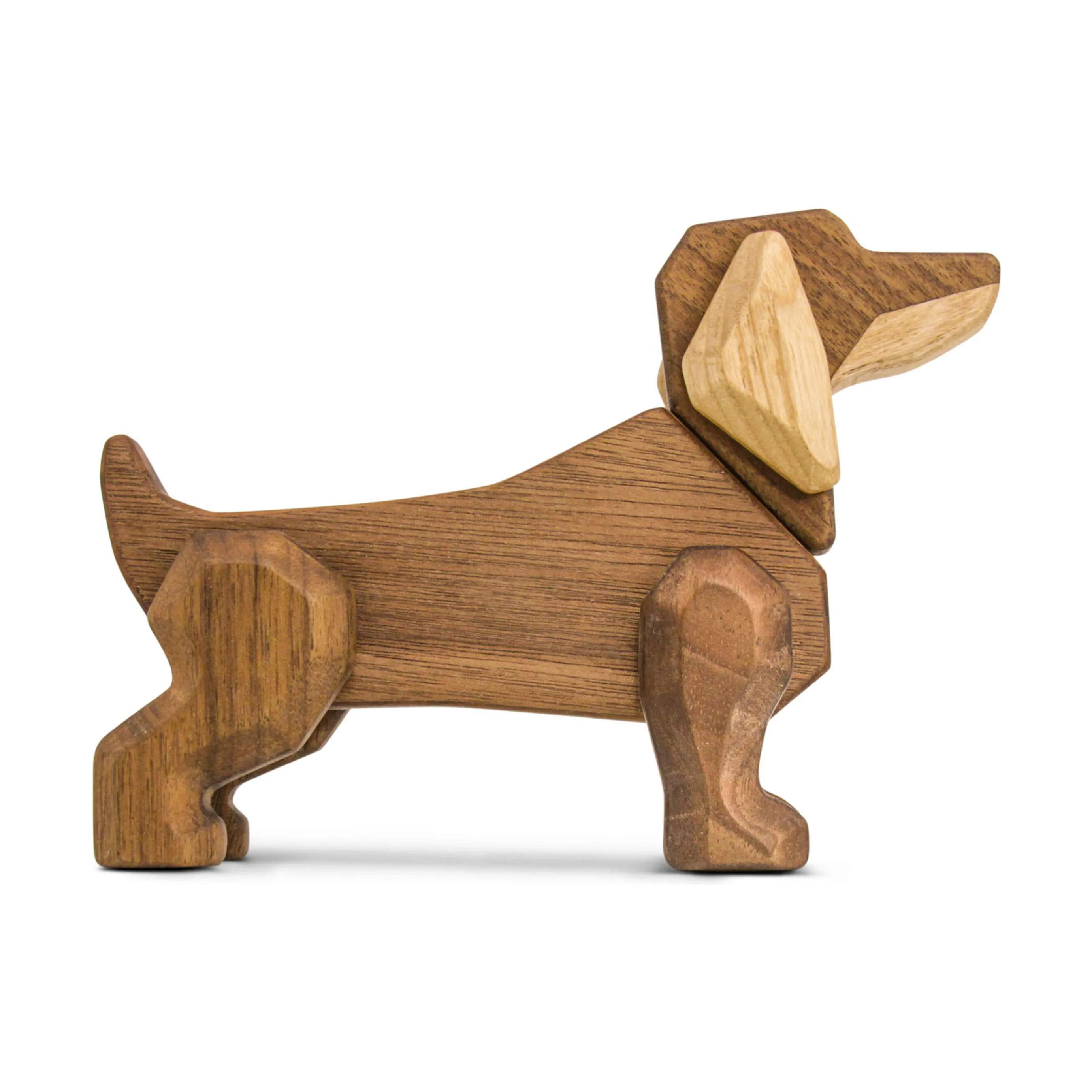 FableWood dyrefigurer Stor Gravhund - 6 dele
