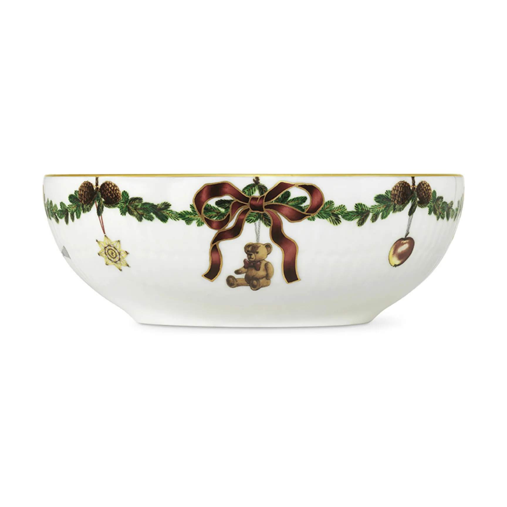 Royal Copenhagen Skåle Stjerne Riflet Jul Skål i 50 cl, 3