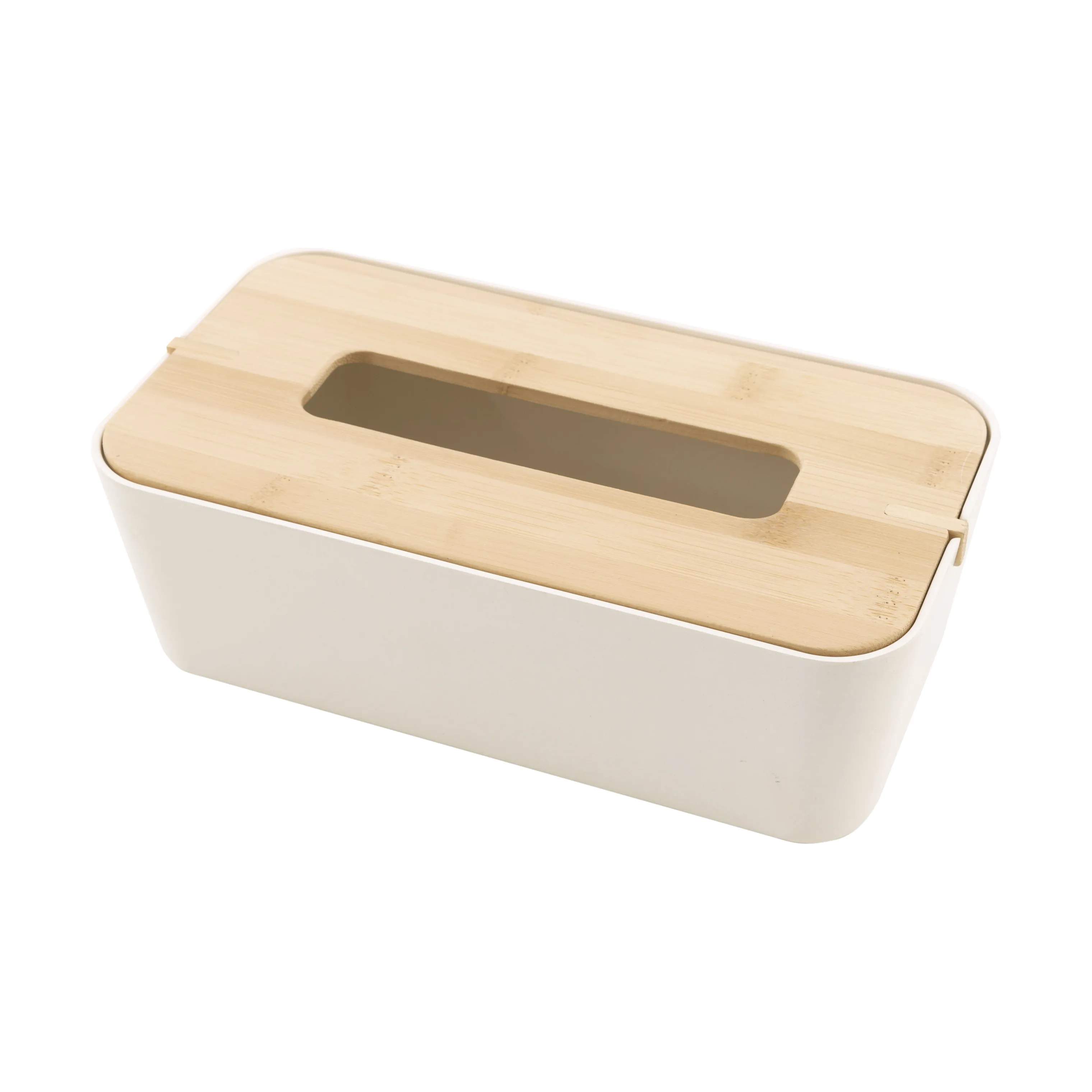 Point Virgule Småopbevaring Servietboks i offwhite, bambus, 1