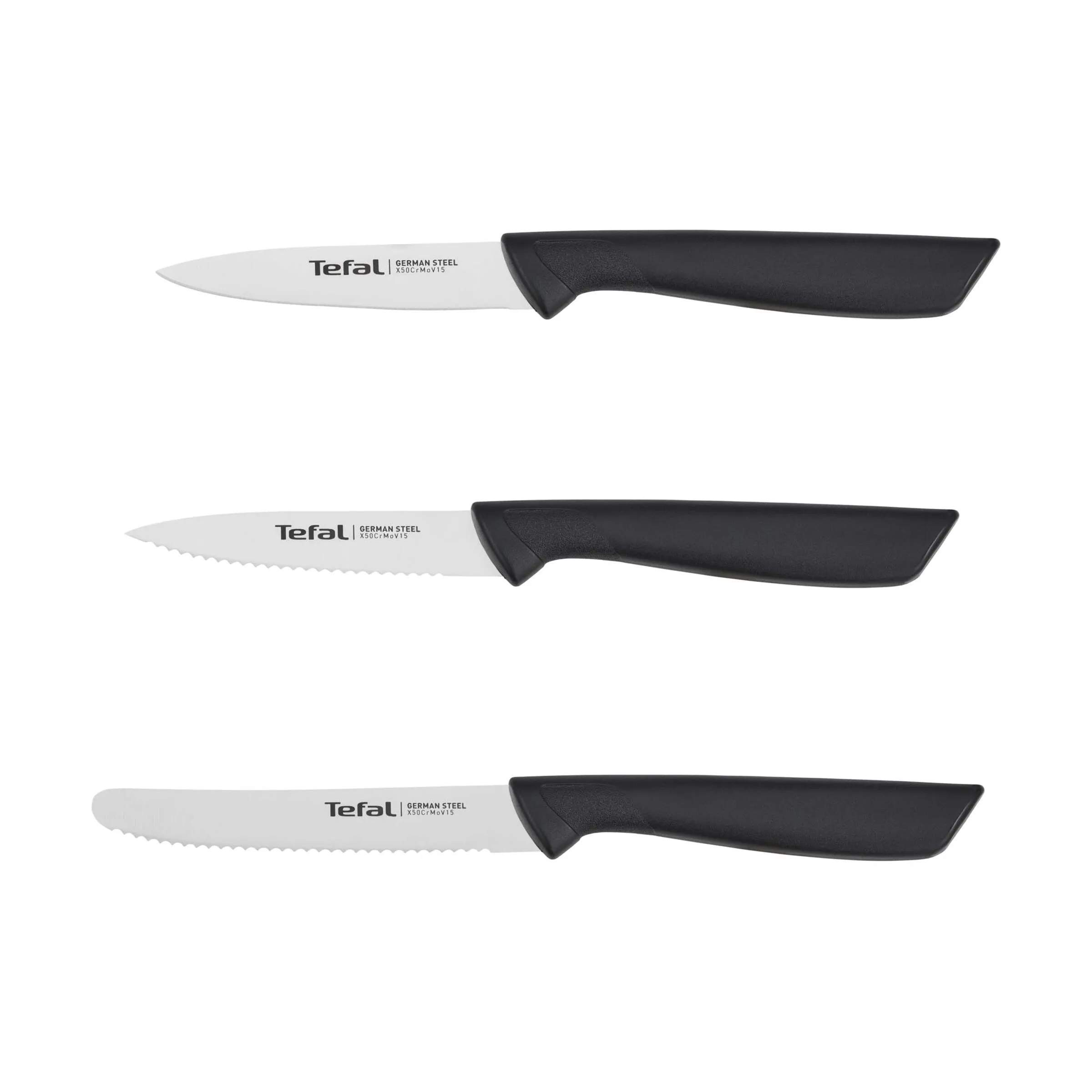 Tefal Knivsæt Colorfood Knivsæt - 3 dele i Sort, 1
