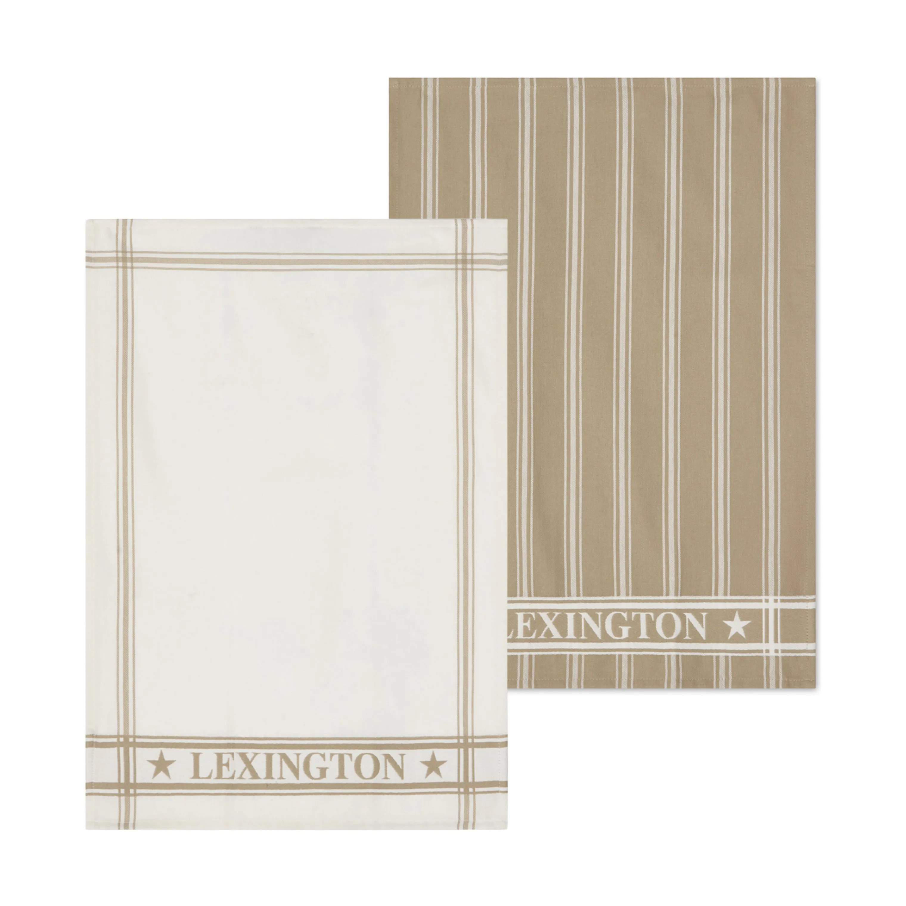 Lexington Viskestykker Holiday Collection 2025 Viskestykke - 2 stk i Beige/hvid, 1