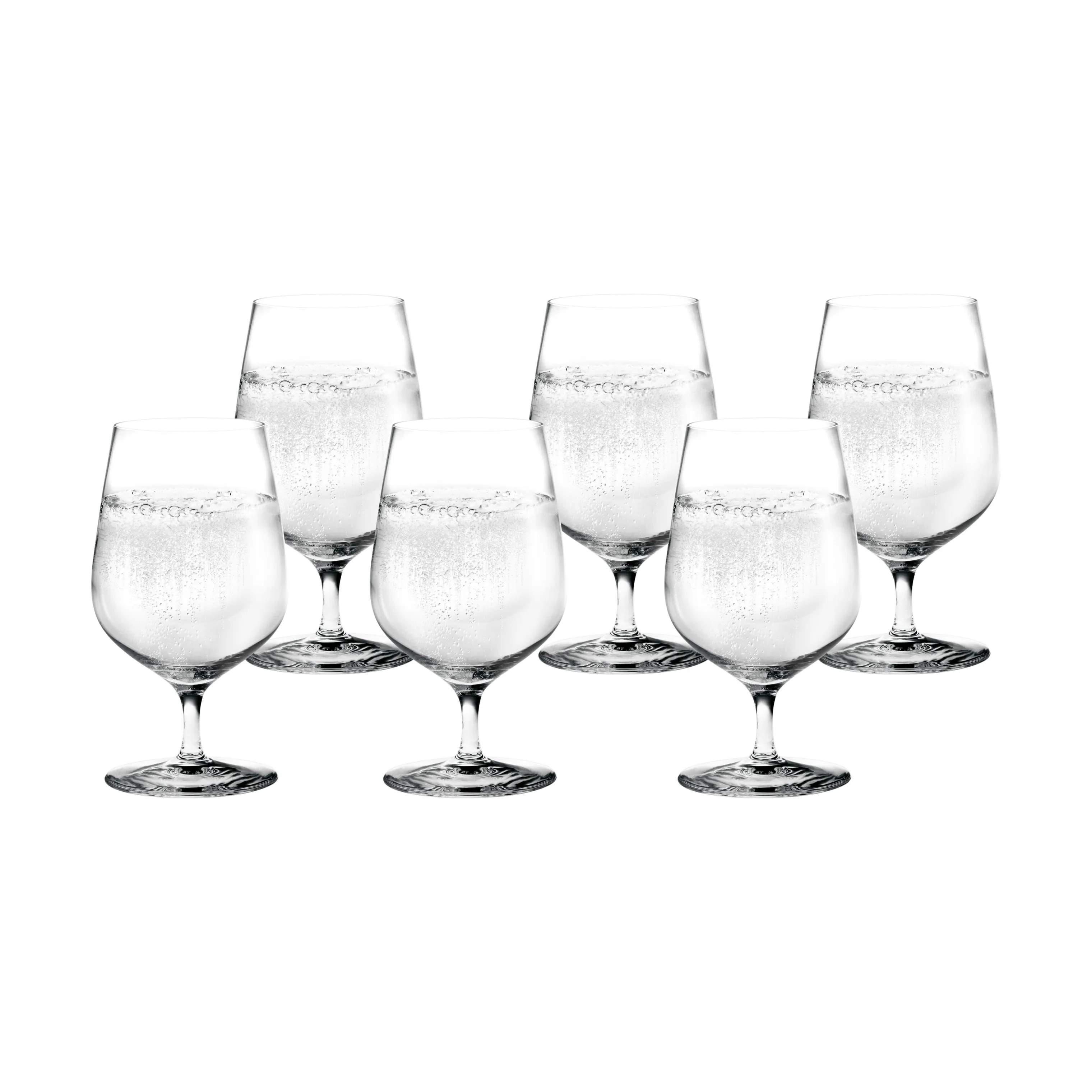 Holmegaard Vandglas Cabernet Vandglas på fod - 6 stk. i Klar, 1