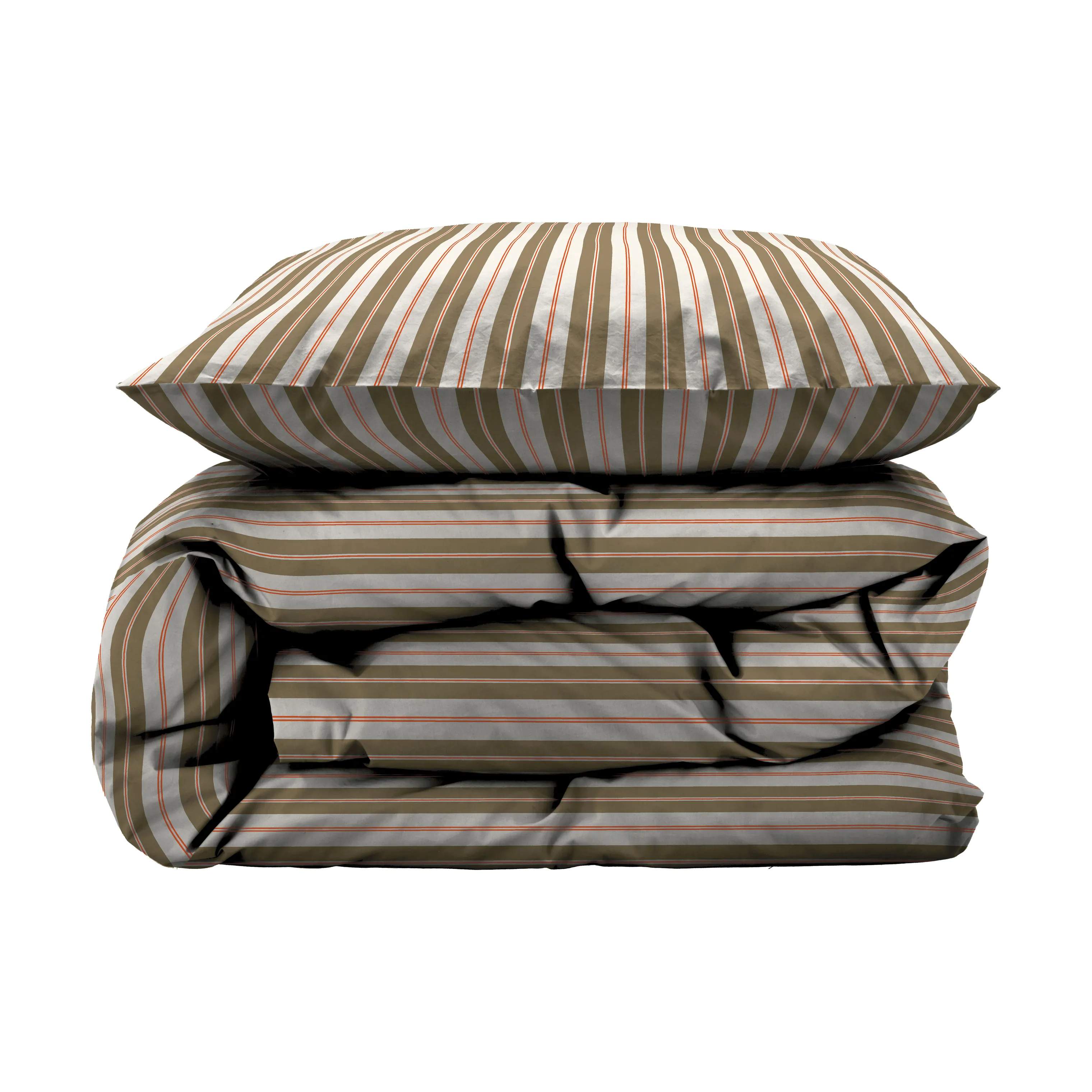 Södahl Sengetøj Flow Sengetøj i Olive, B140 x L220 cm, 3
