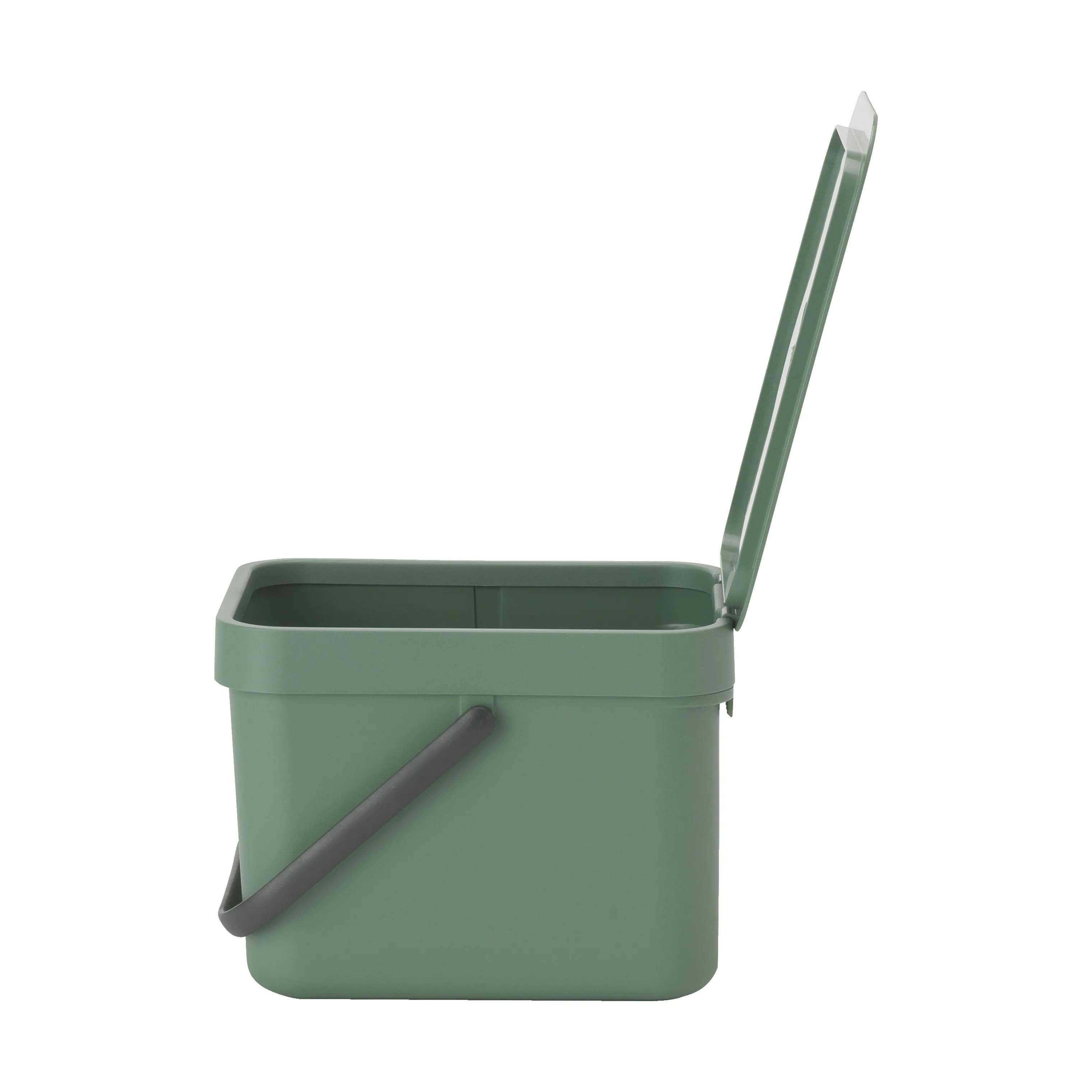 Brabantia Spande uden pedal Sort & Go Affaldsspand i Grøn, 6 L, 4