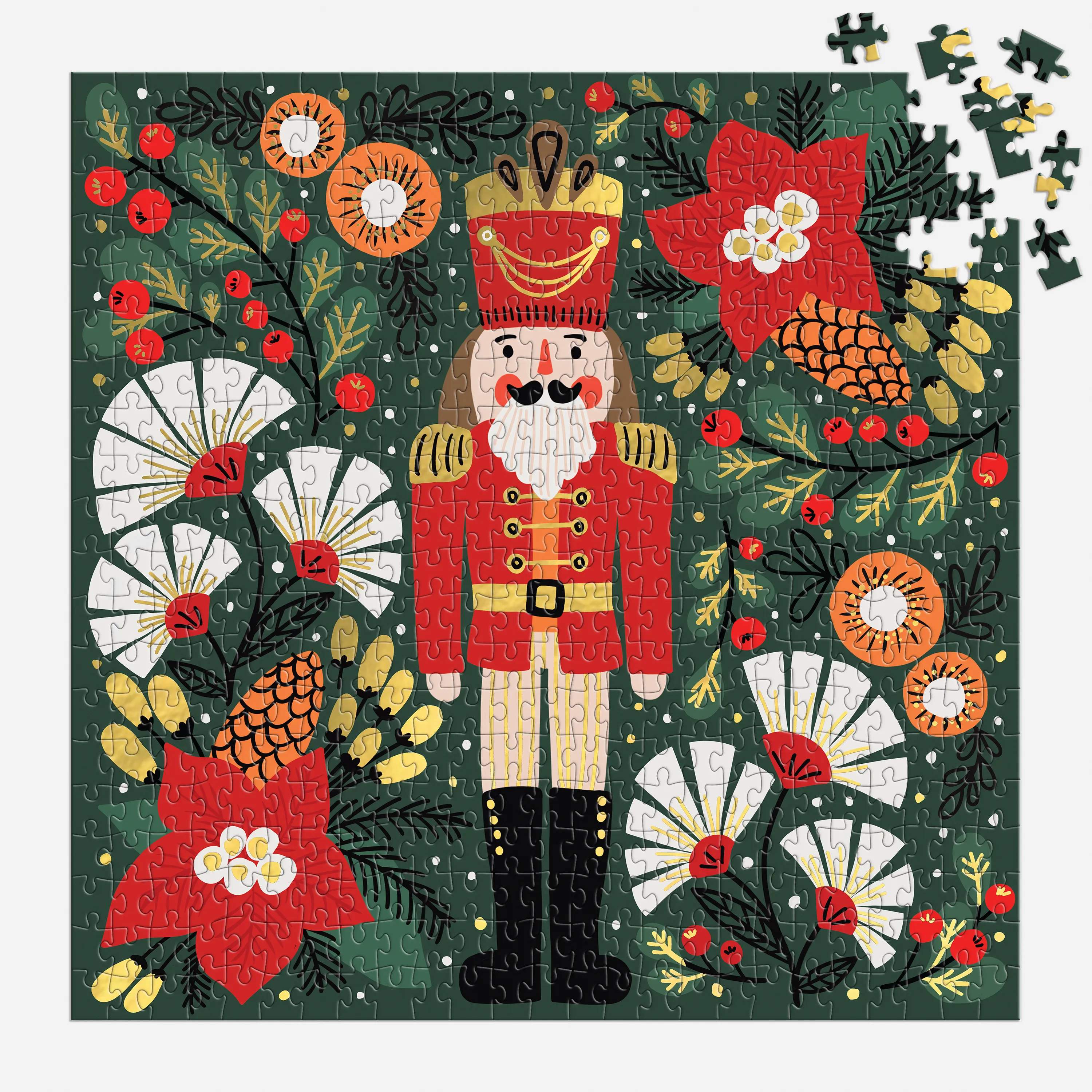 Galison Puslespil Puslespil - Merry Nutcracker i multi merry nutcracker, 2