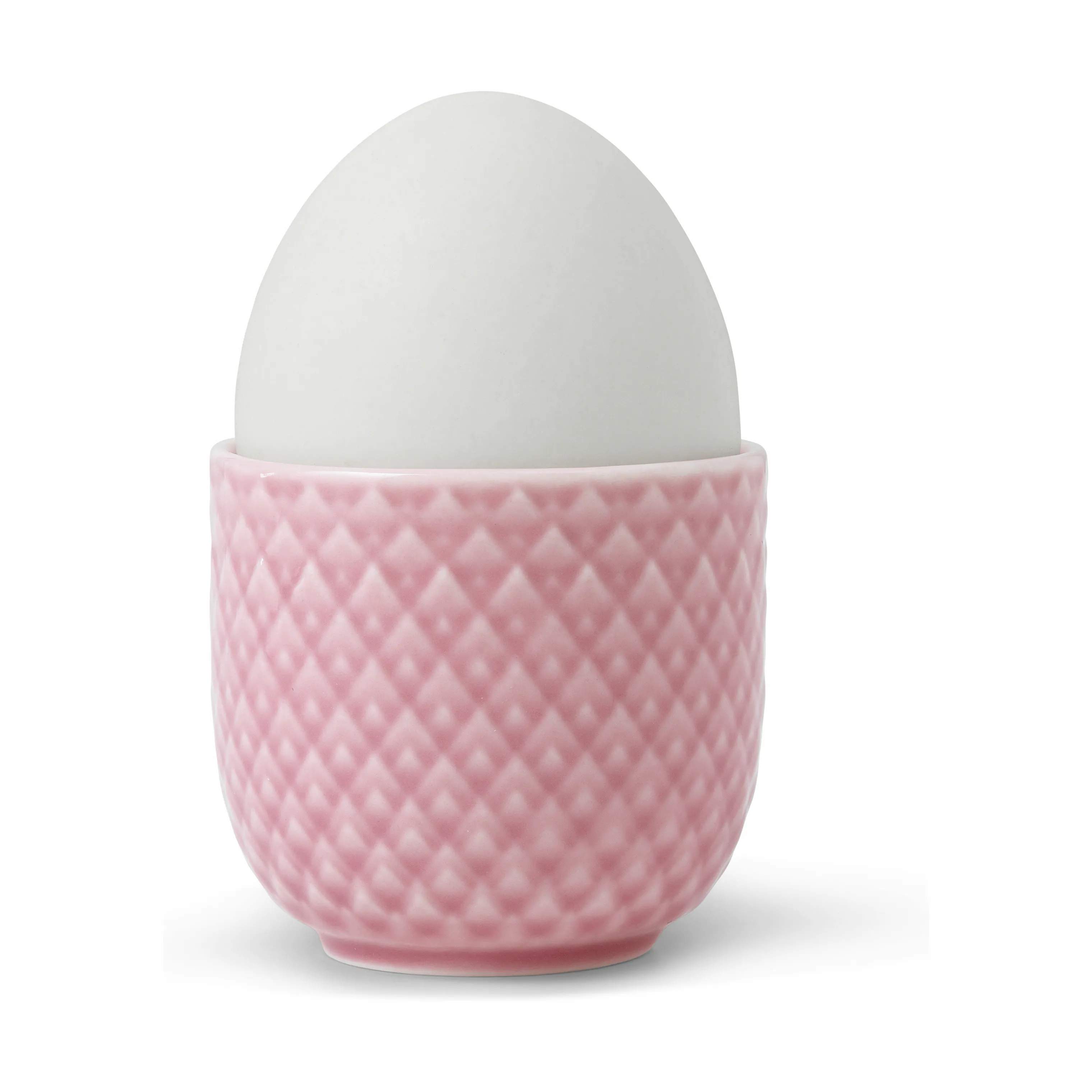 Lyngby Porcelæn Æggebægere Rhombe Color Æggebæger i Rosa, 3