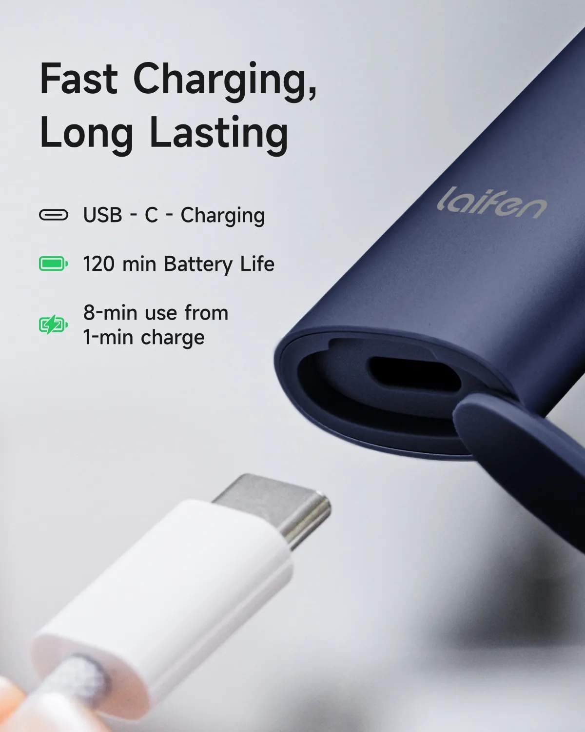 Laifen Barbermaskiner T1 PRO Barbermaskine i Blå, 5