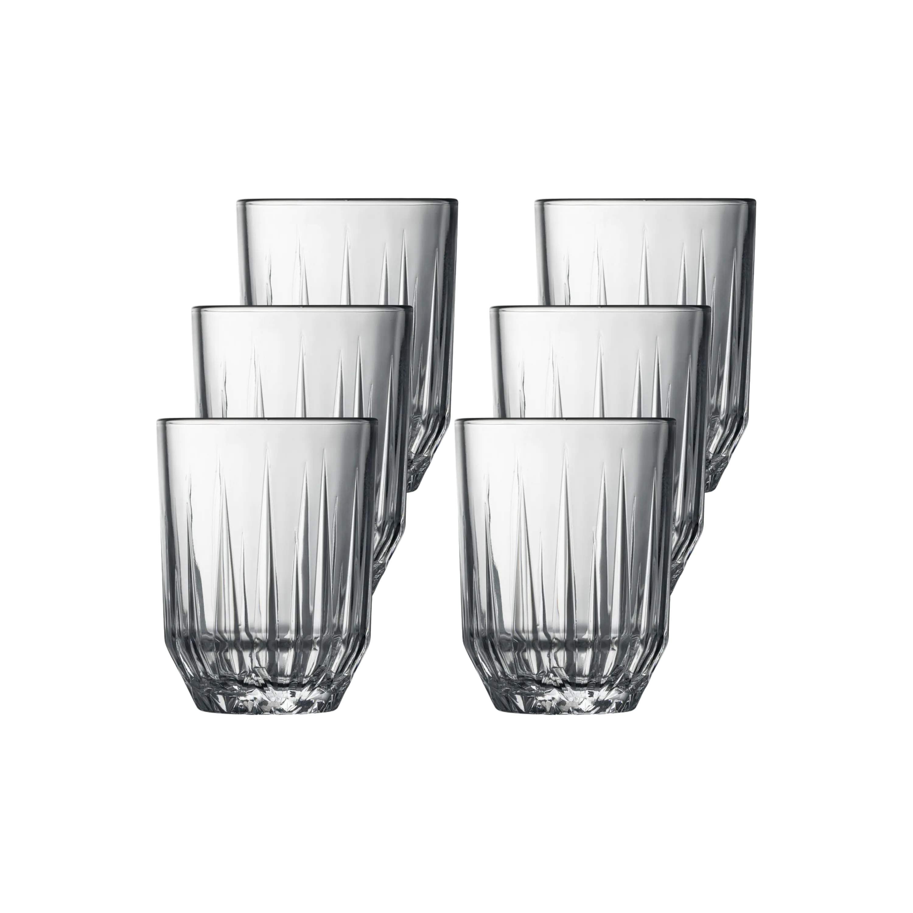 Lyngby Glas Vandglas Astrid Vandglas - 6 stk. i Klar, 1