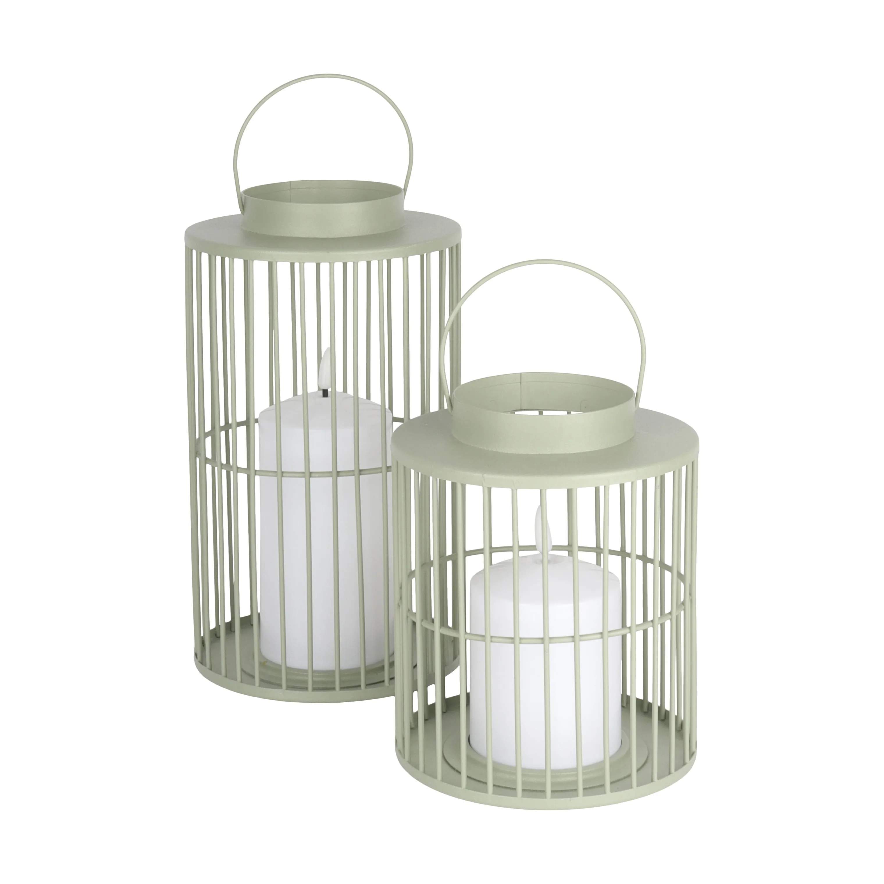 CASA Living Lanterner LED Lanterne i Grøn, 18 cm, 3