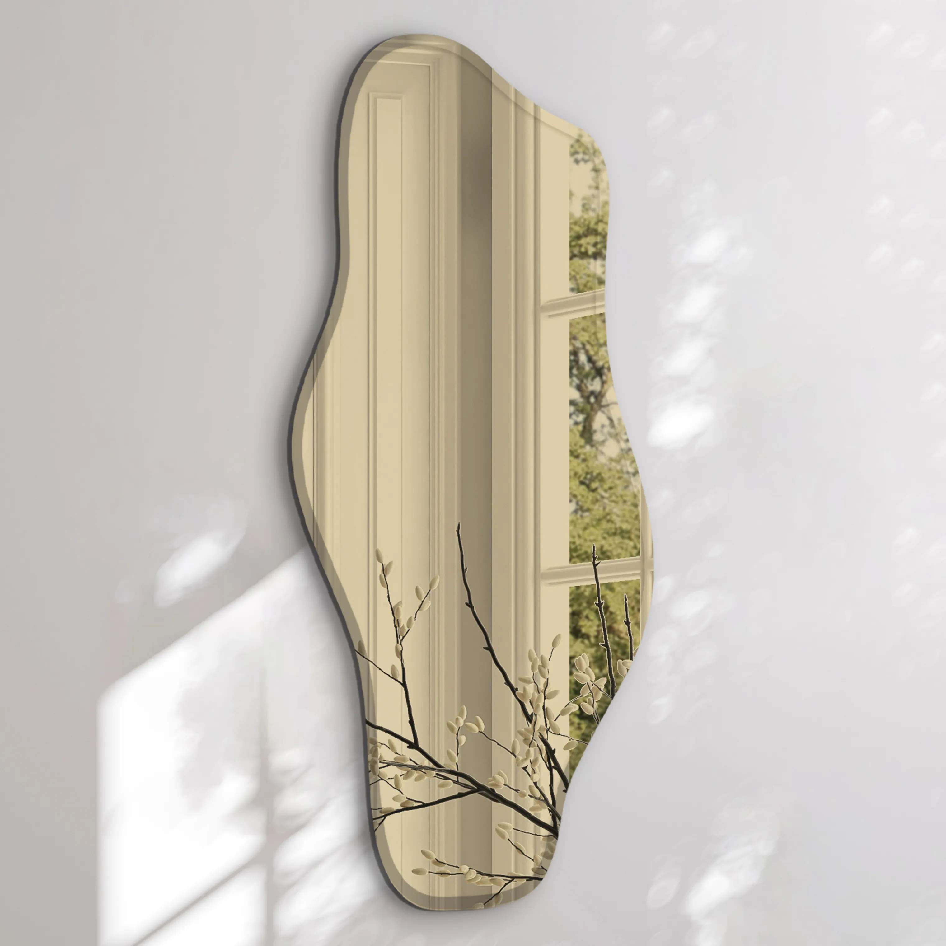 Incado Spejle Wave Spejl i Guld, 2