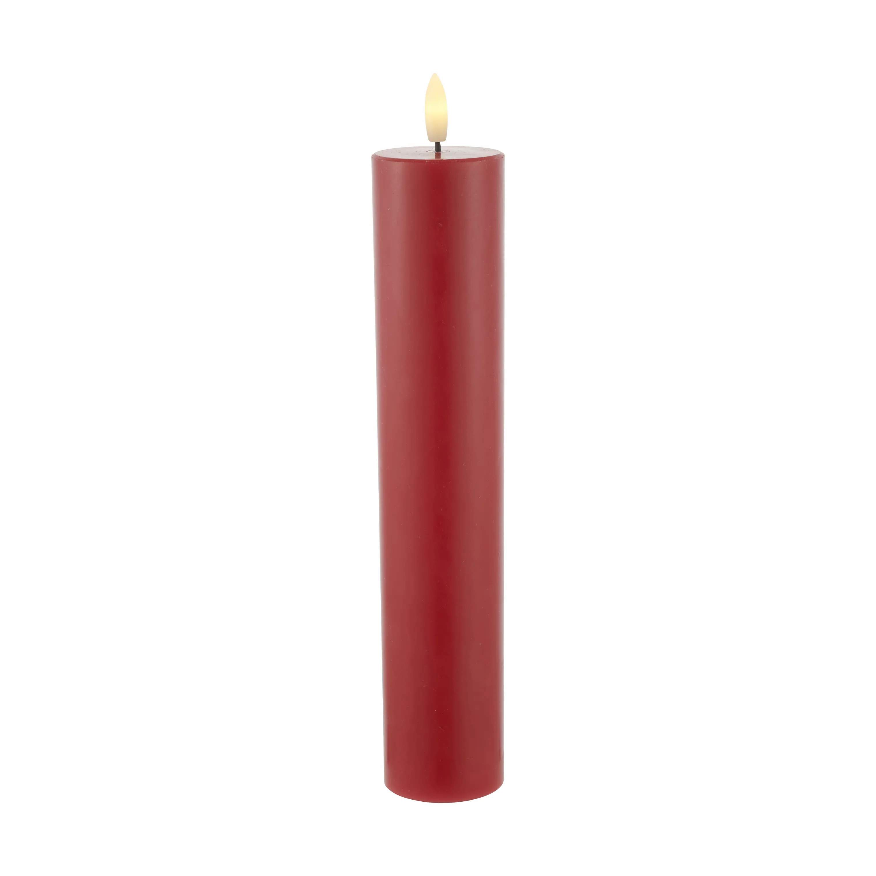 Sirius LED-lys Sille Genopladelig Sille Exclusive Bloklys i Rød, 25 cm, 1