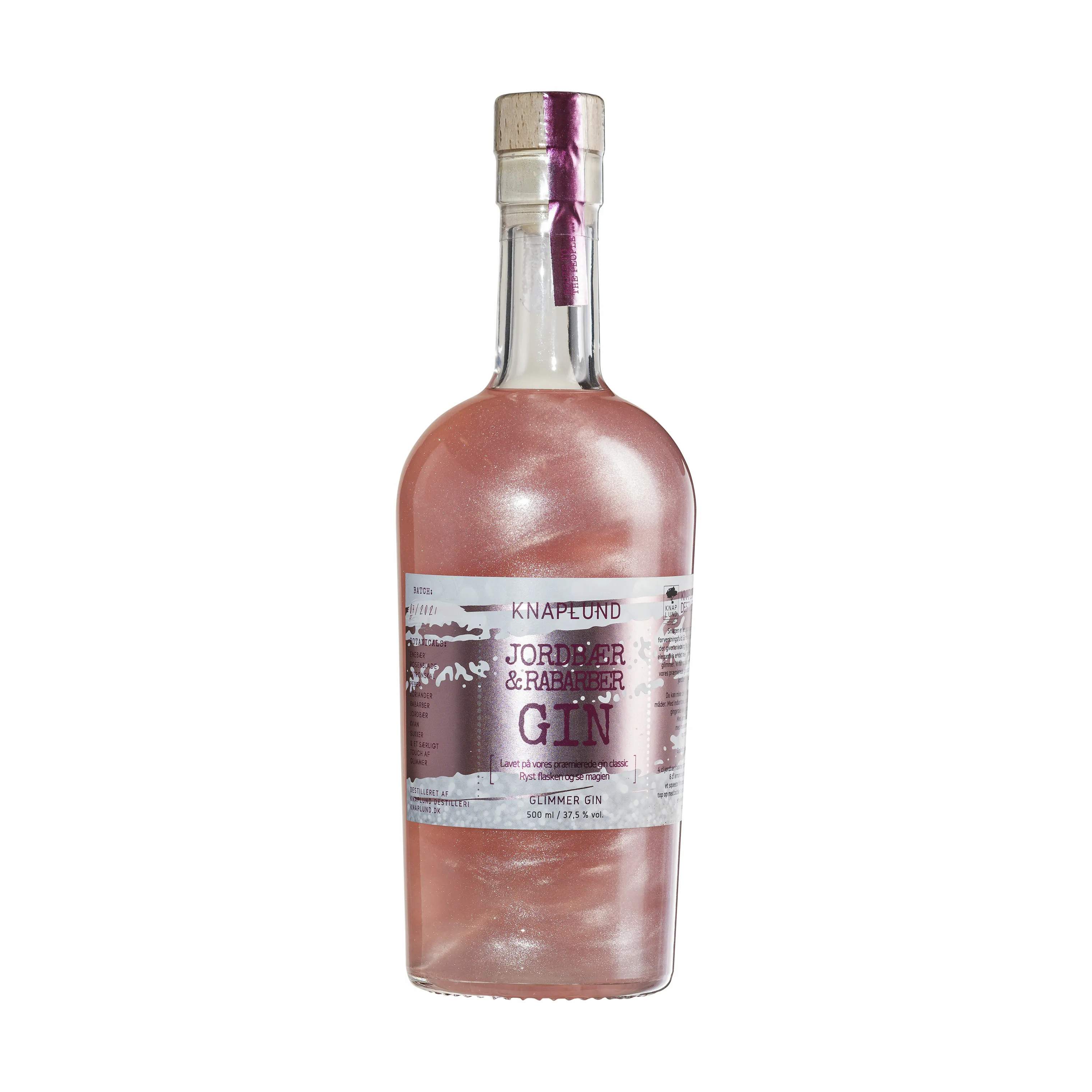 Knaplund  PINK GIN M SØLVGLIMMER 500ML