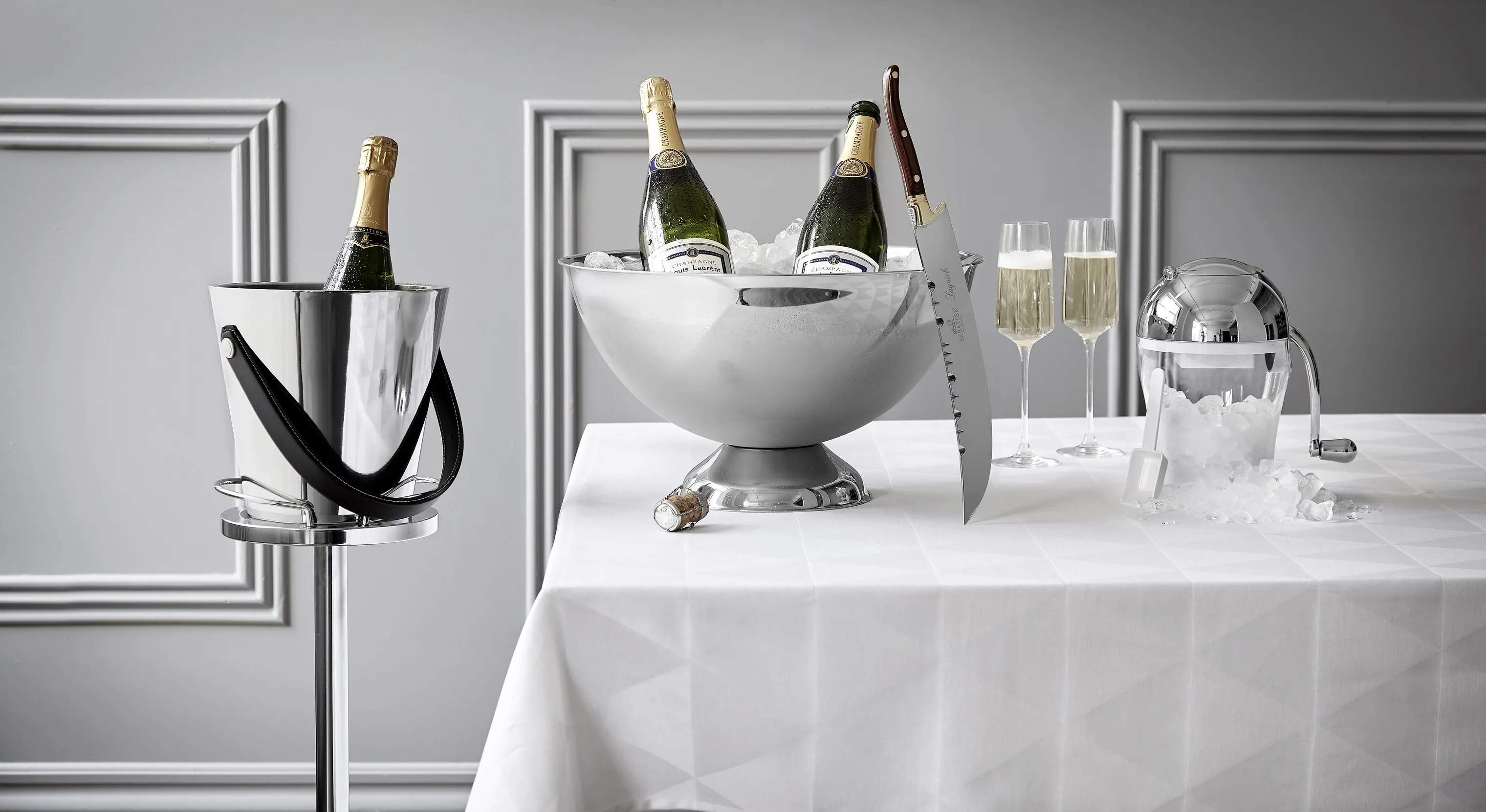 Bredemeijer Øvrigt champagnetilbehør Champagnestander i Sølvfarvet, 2