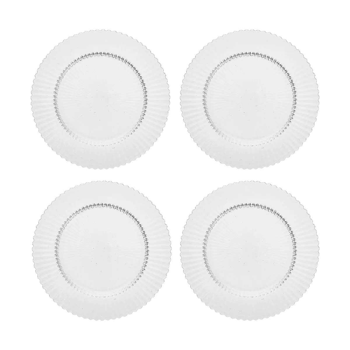 Archie Middagstallerken - 4 stk., clear, large