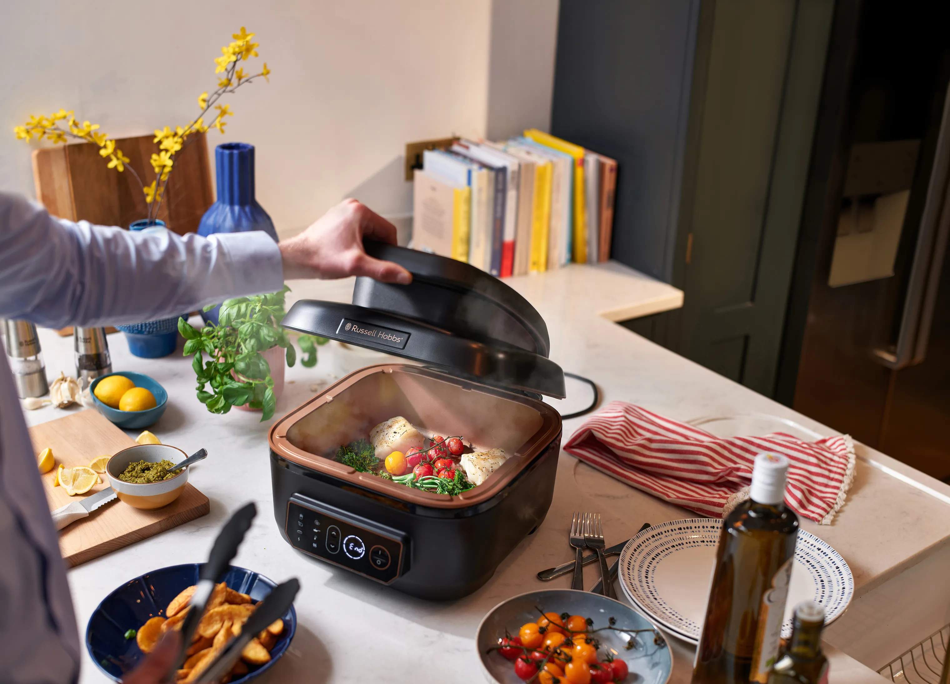 Russell Hobbs Airfryers Satisfry Air & Grill Multicooker i Sort, 3