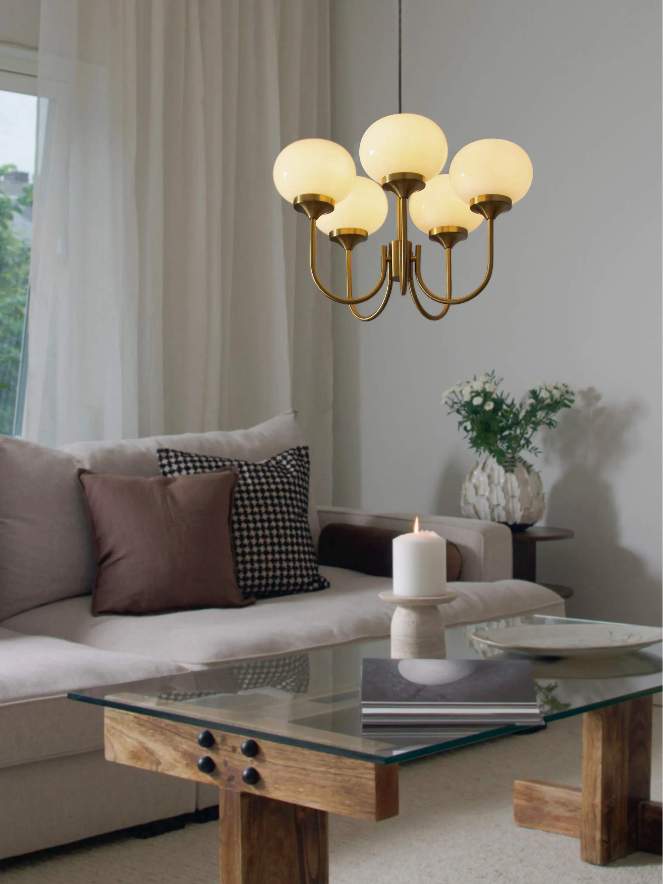 PR Home Pendler Elsy i Mässing, 56 cm, 2