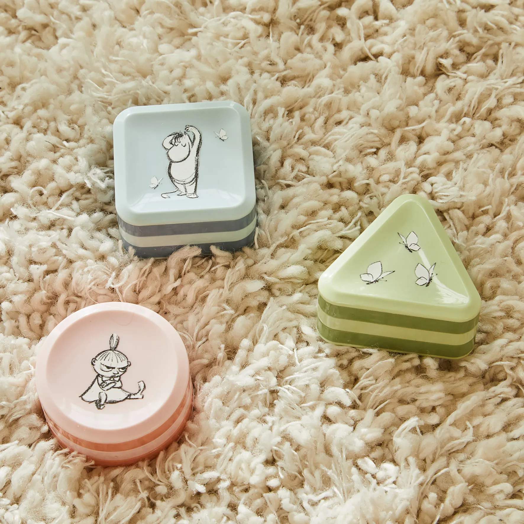 Barbo Toys Til børneværelset Rasleklodser - 3 stk. i Grøn/lyserød/blå, 2