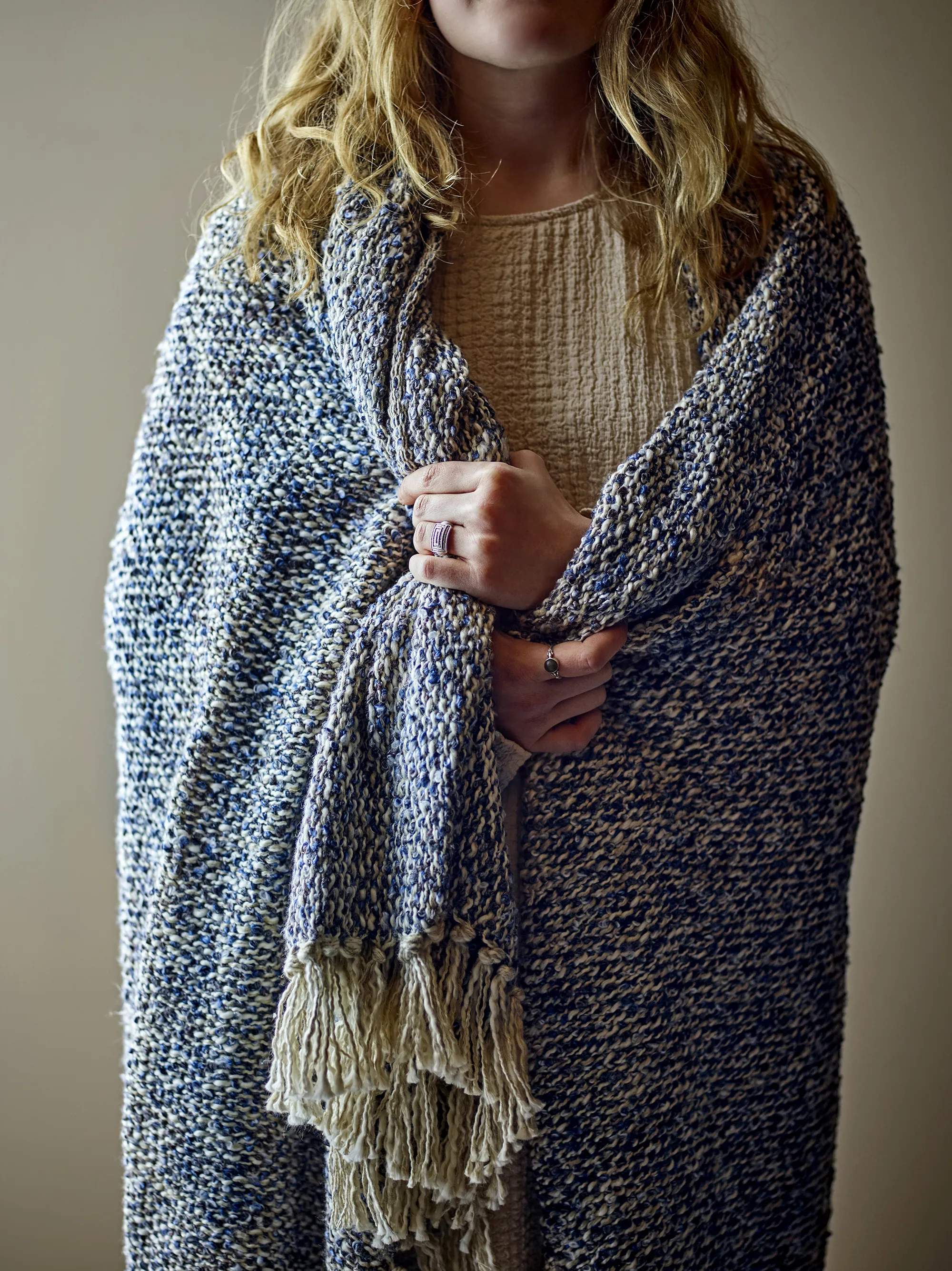 Creative Collection Plaider Ocean Plaid i Blå, 2