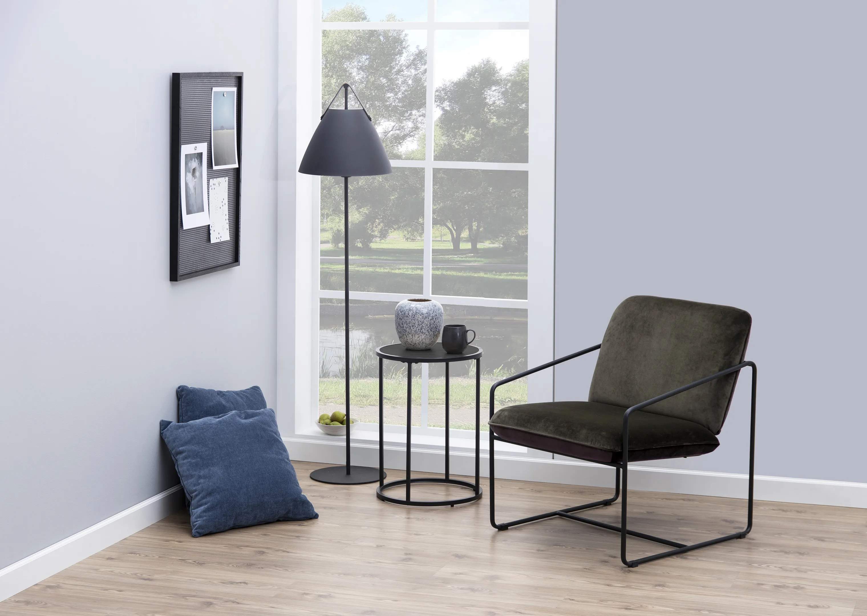 CASA Living Sideborde Seaford Hjørnebord i Sort, 3