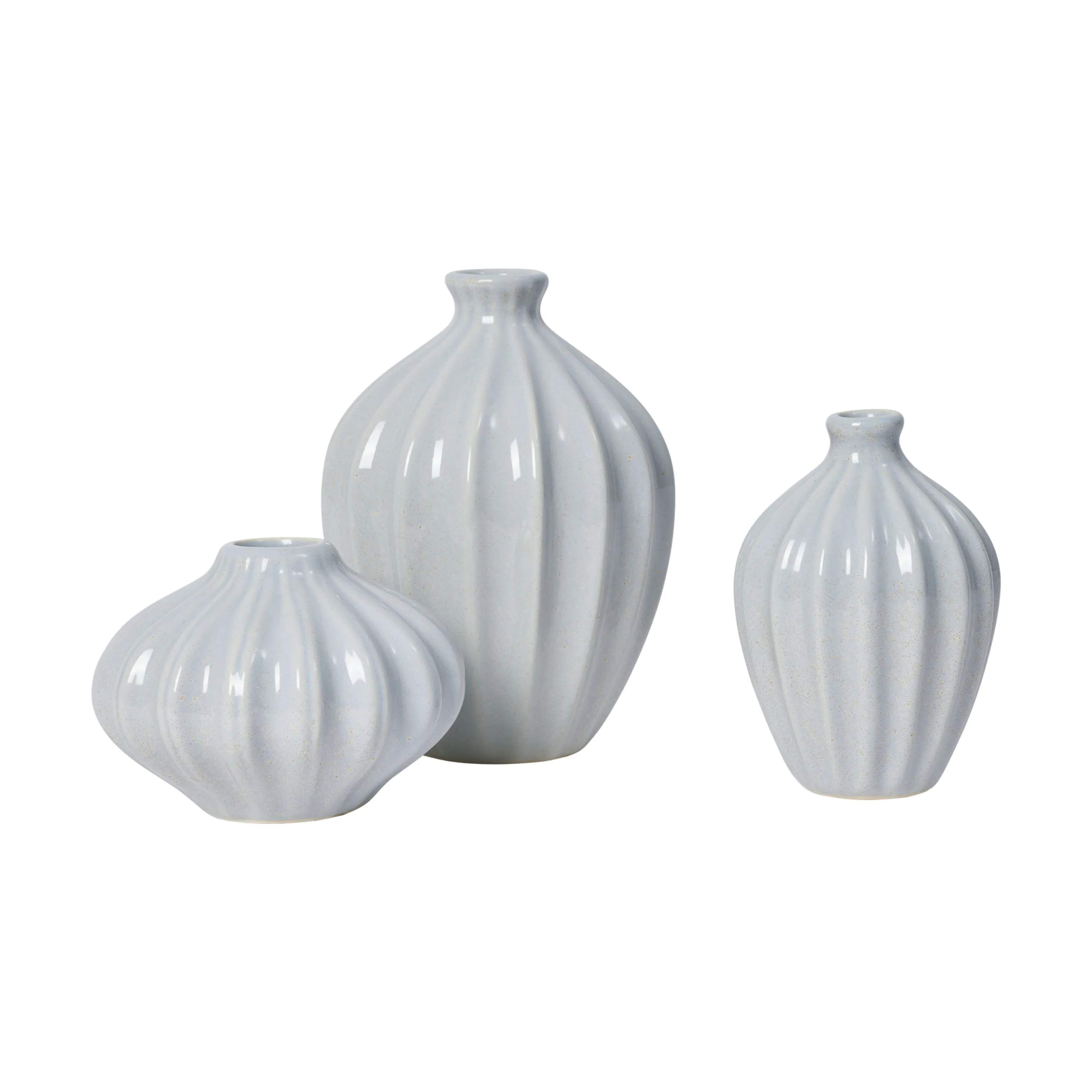 Broste Copenhagen Vaser Amalie Vase - 3 stk. i Blå, 1