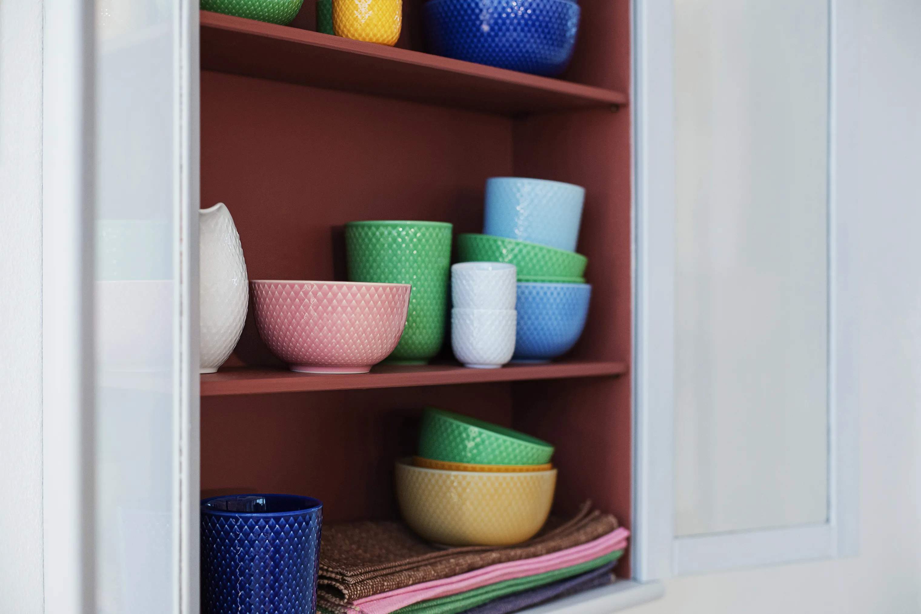 Lyngby Porcelæn Serveringsskåle Rhombe Color Skål i Gul, 11 cm, 4