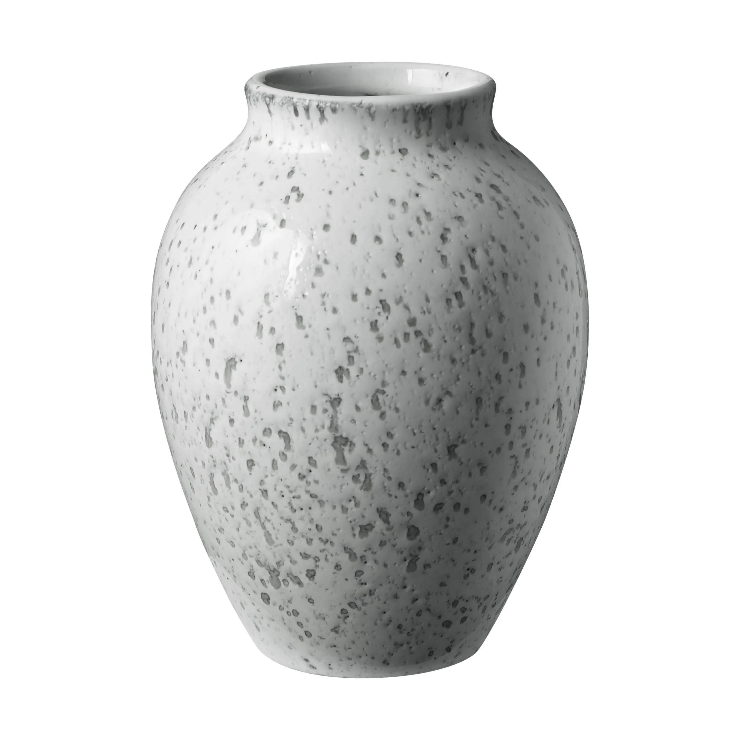 Vase, hvid/grå, large