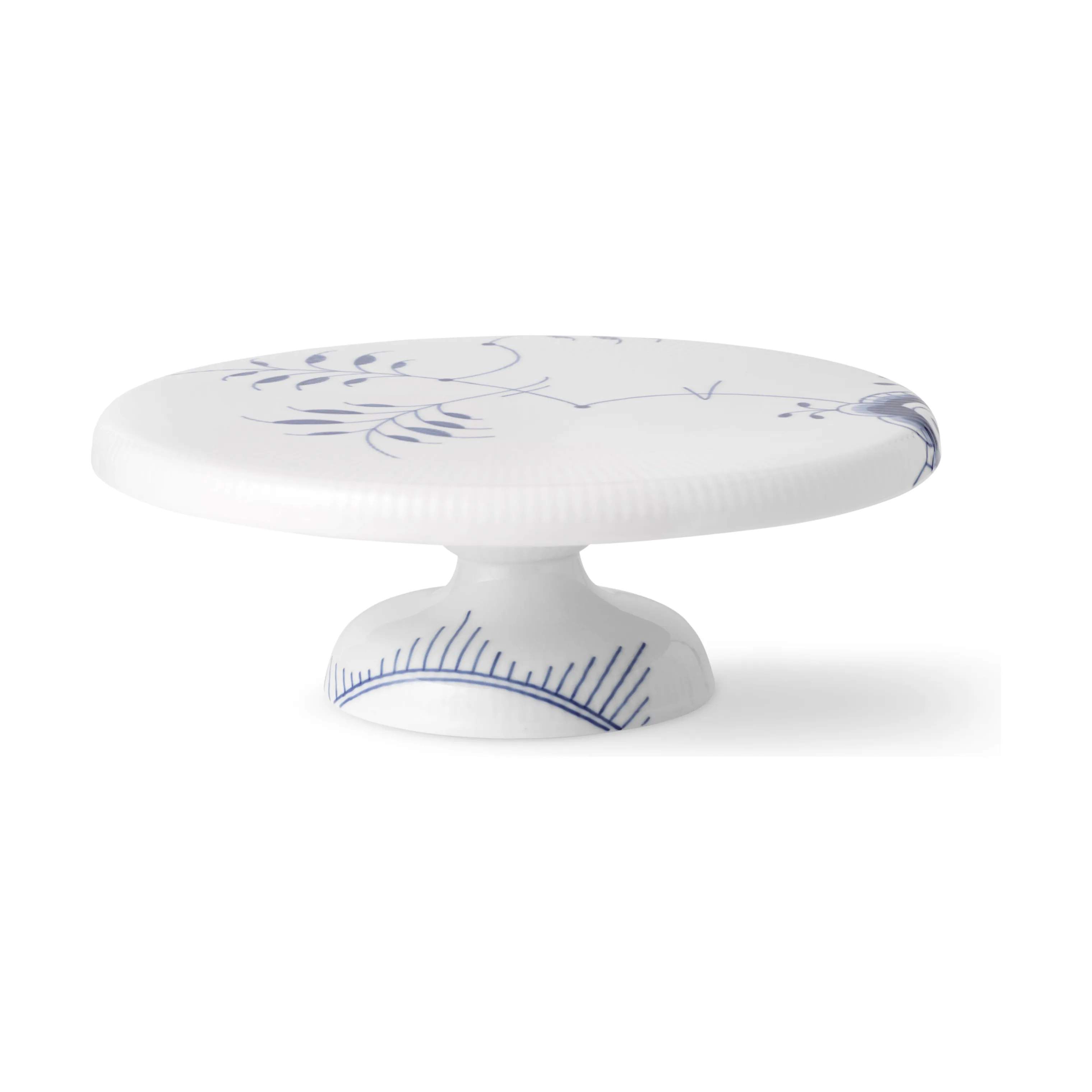 Royal Copenhagen Lagkagefade Blå Mega Riflet Kageopsats i 29,5 cm, 4