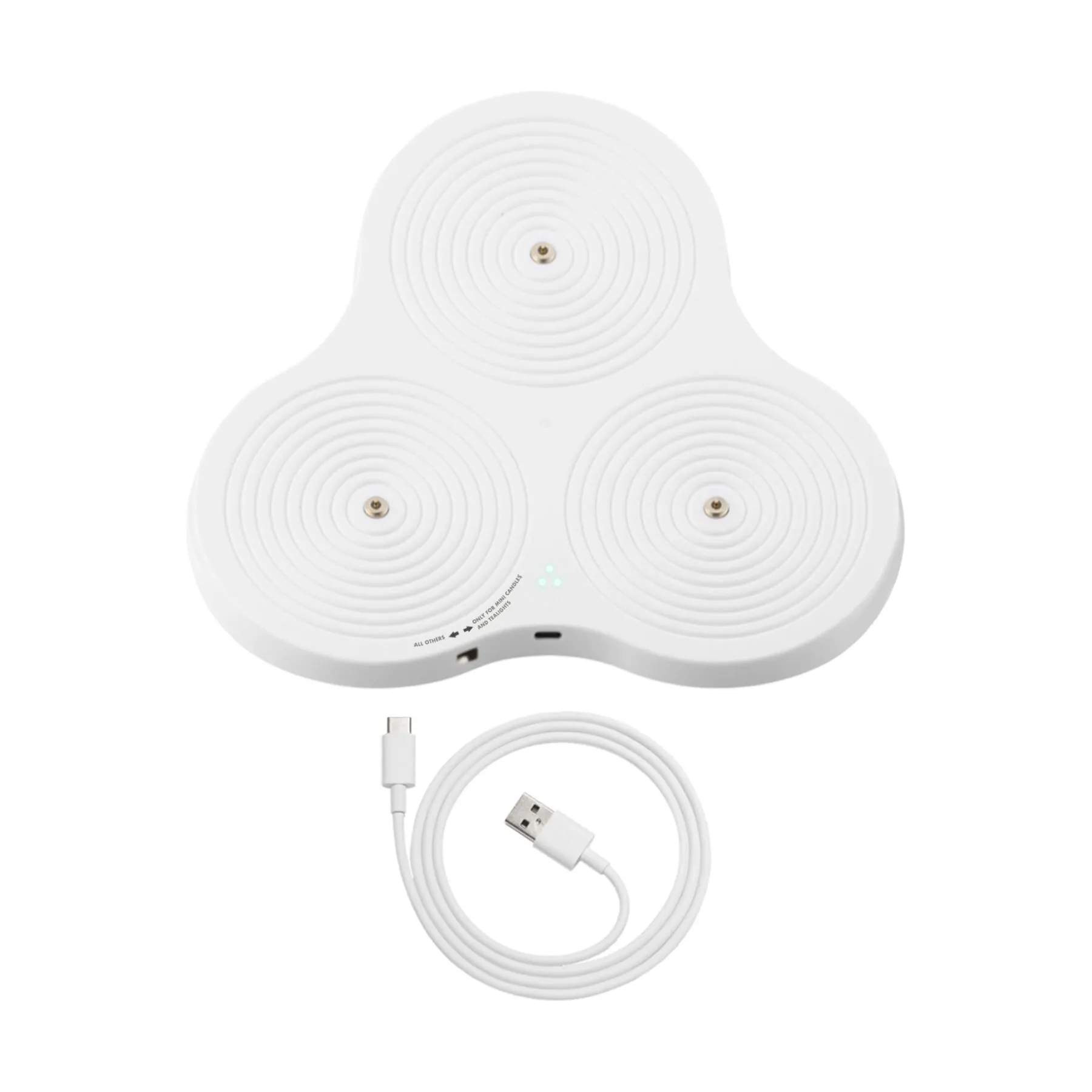 Sirius LED-lys Sille Genopladelig Sille DecoPower Multioplader i Hvid, 22,7 cm, 1