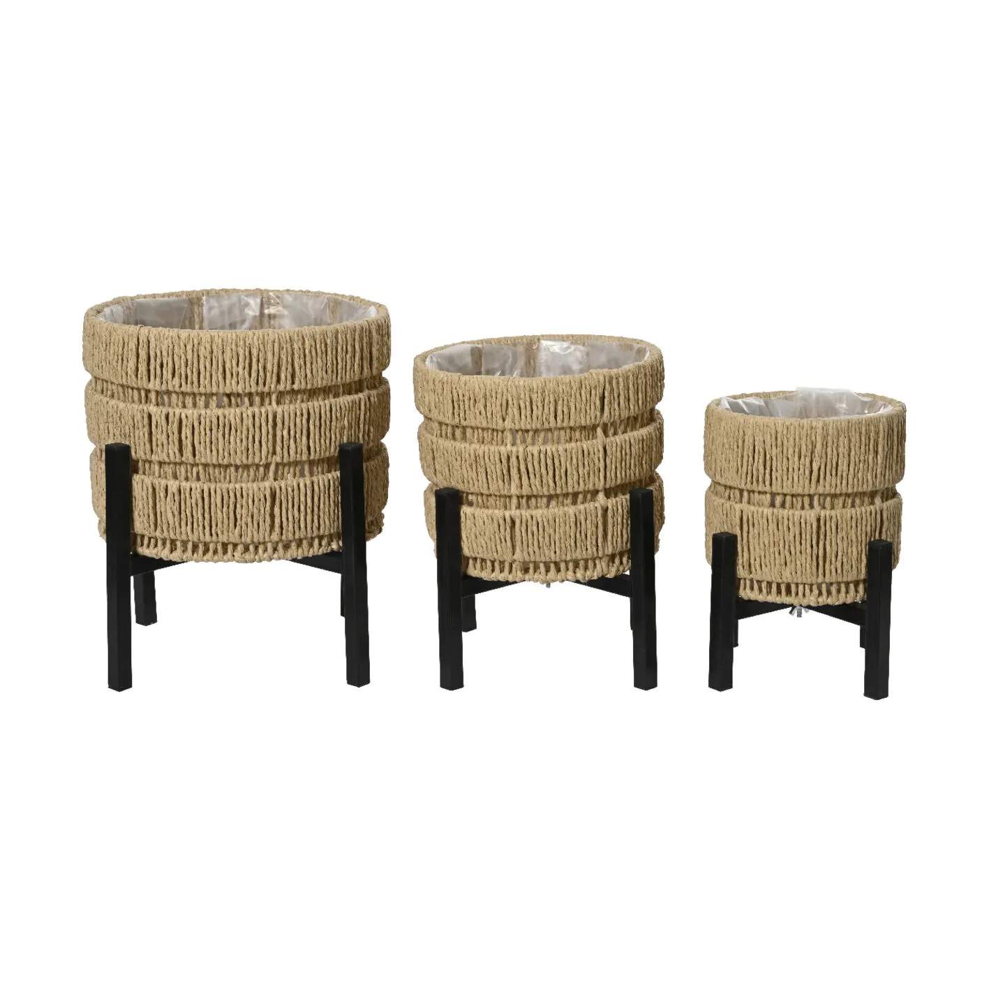 CASA Living Urtepotteskjulere Urtepottesæt - 3 dele i Natur, 1